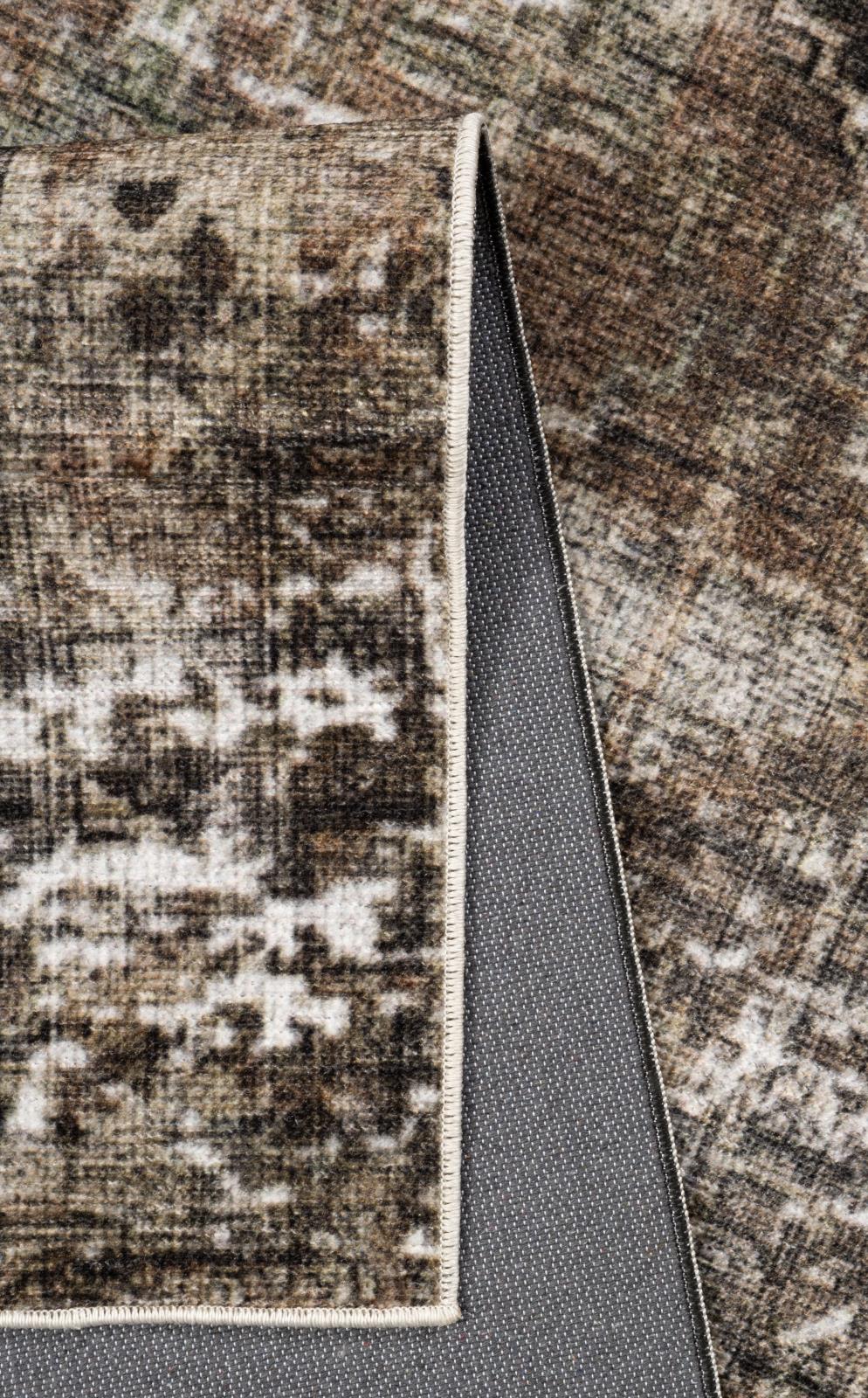 Washable WR06 Brown Area Rug — view 2