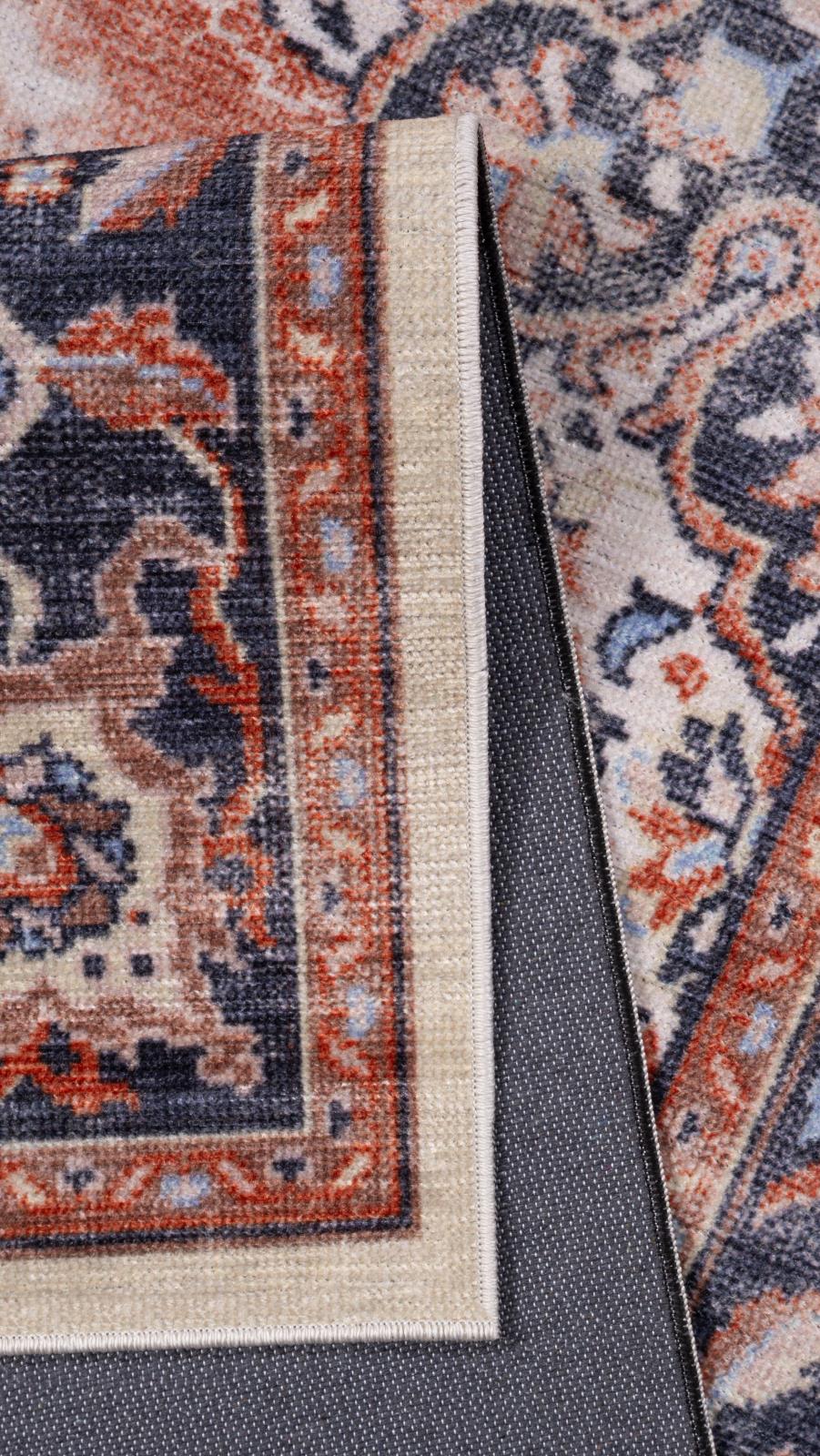 Washable WR02 Rust Area Rug — view 5