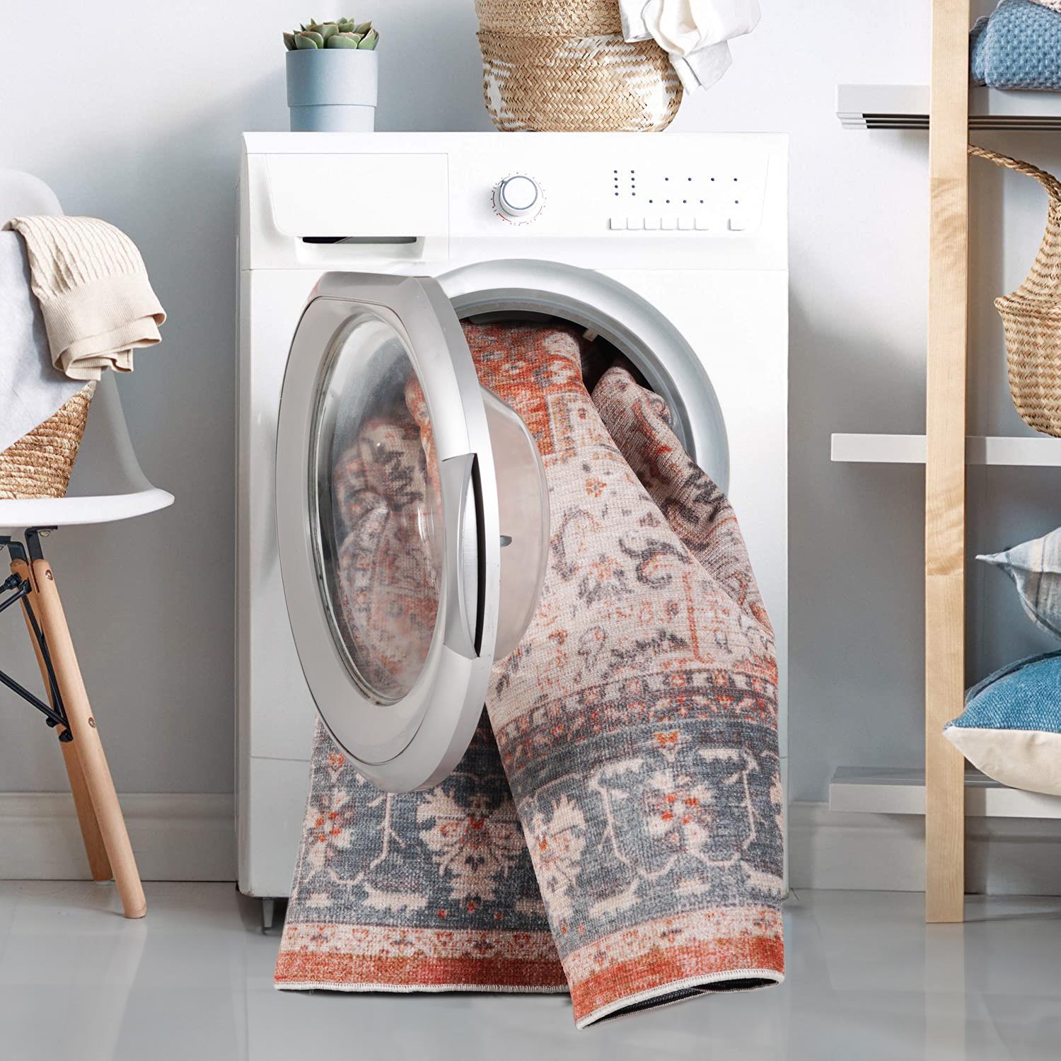 Washable WR05 Cream Area Rug — view 9