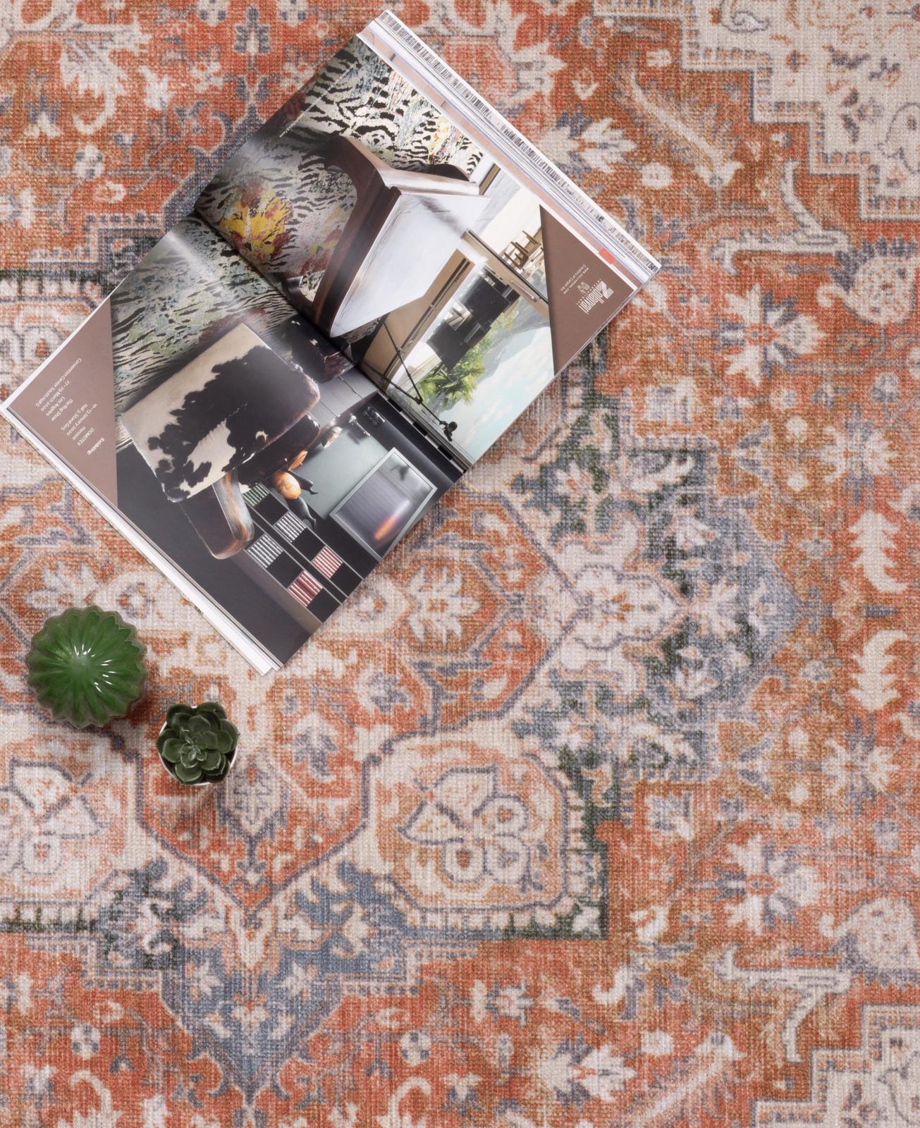 Washable WR05 Cream Area Rug — view 7