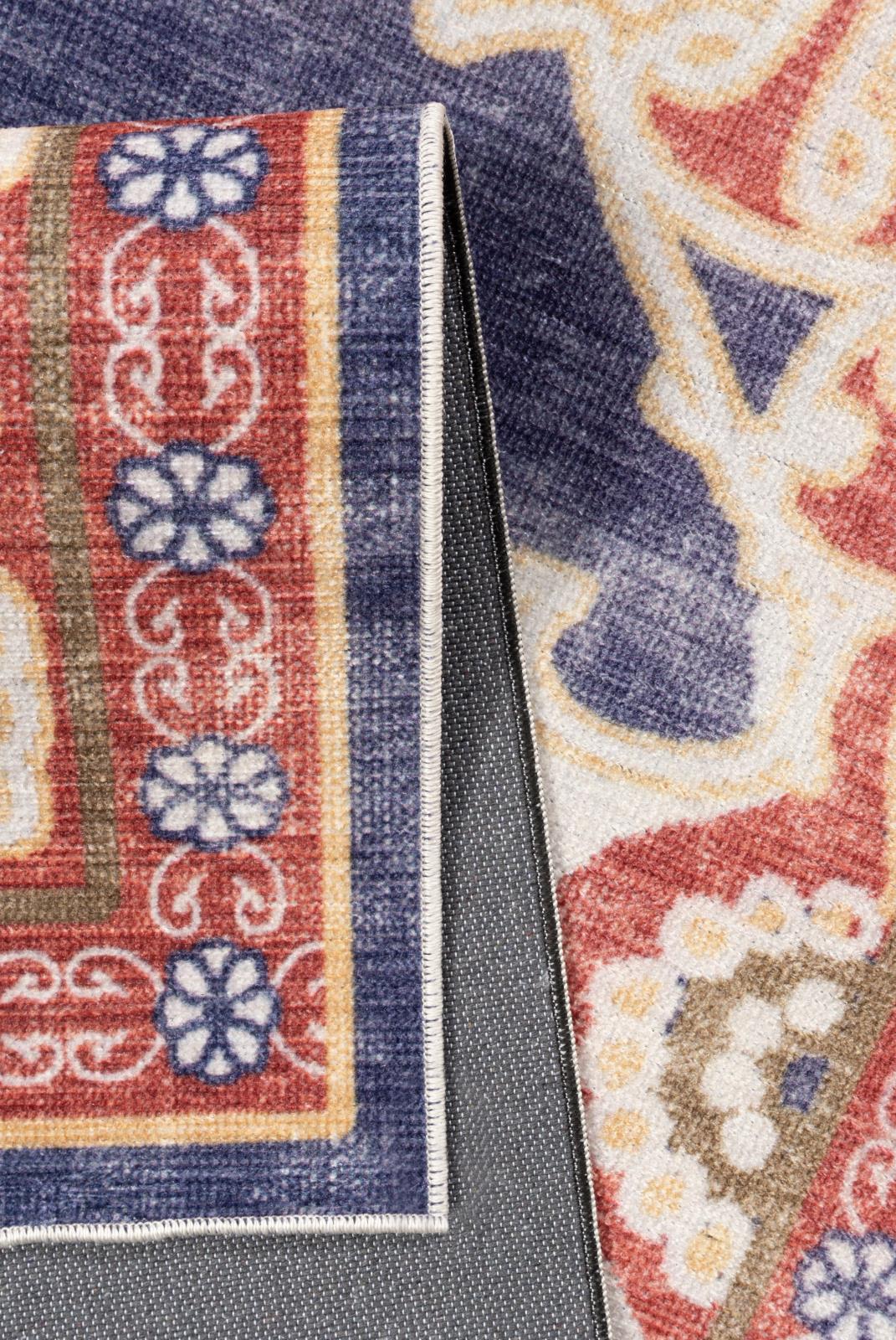 Washable WR04 Navy Area Rug — view 5