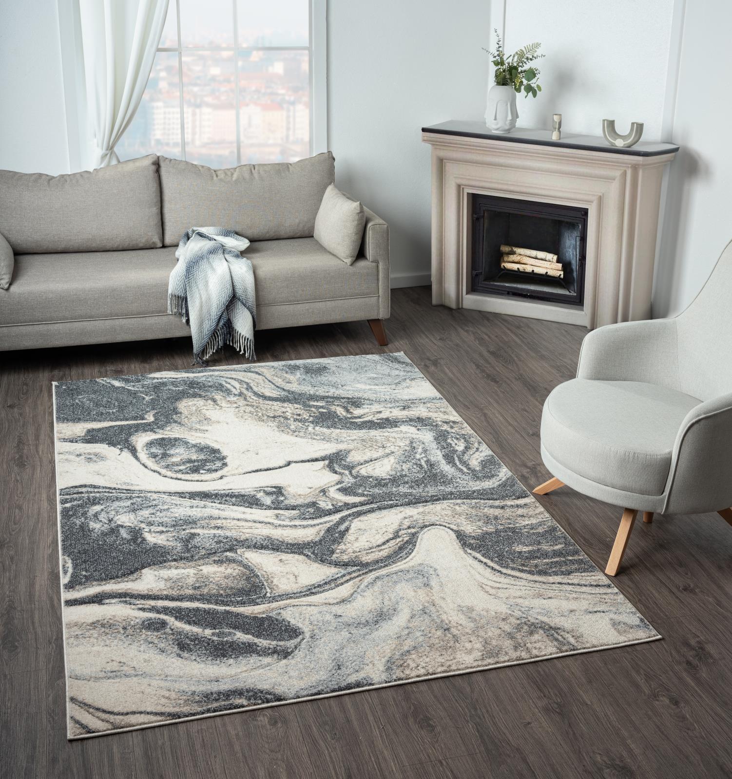 Fresco FR01 Dark Gray Area Rug — view 2