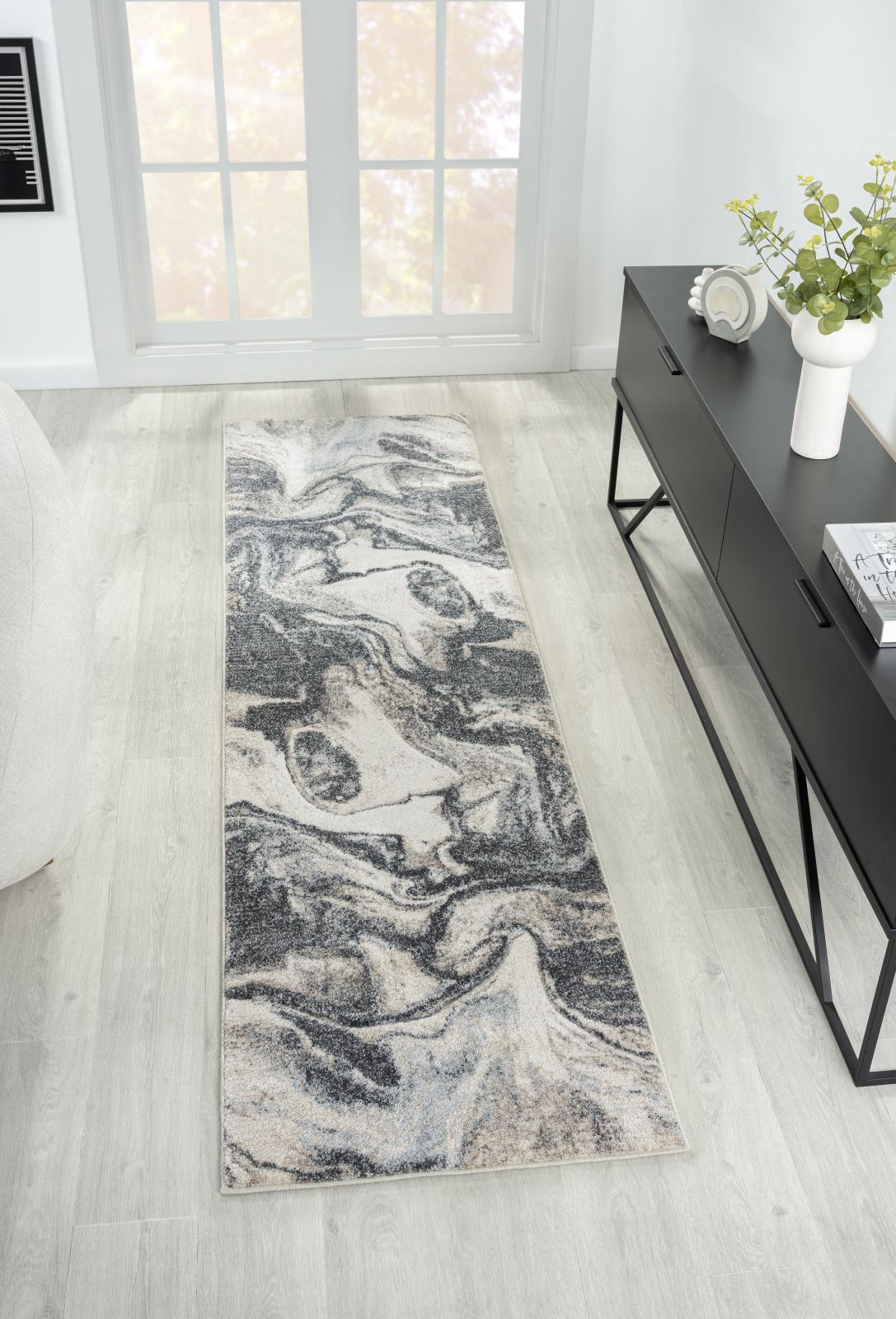Fresco FR01 Dark Gray Area Rug — view 3