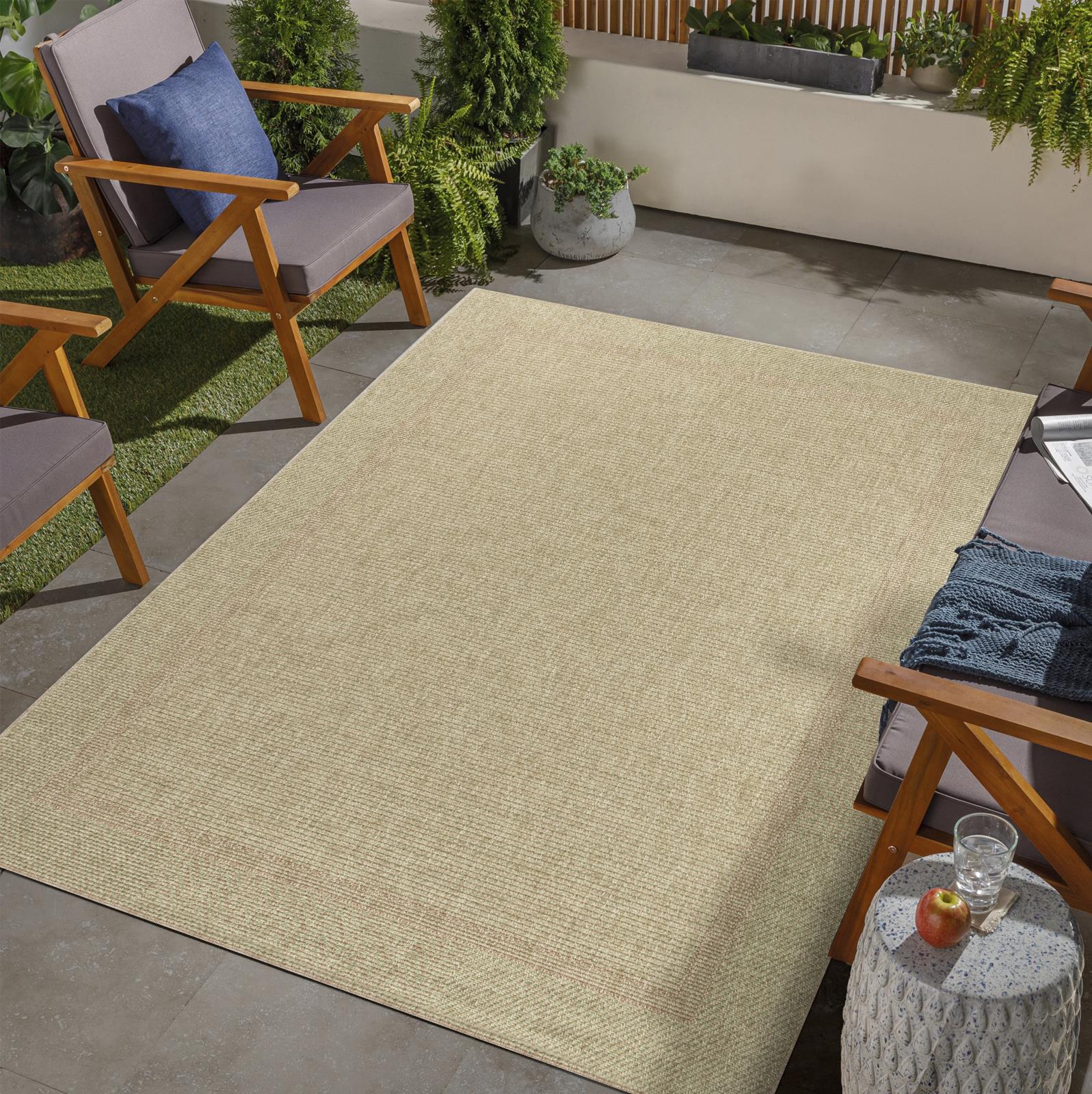 Arianna RN01 Tan Indoor/Outdoor Rug — view 5
