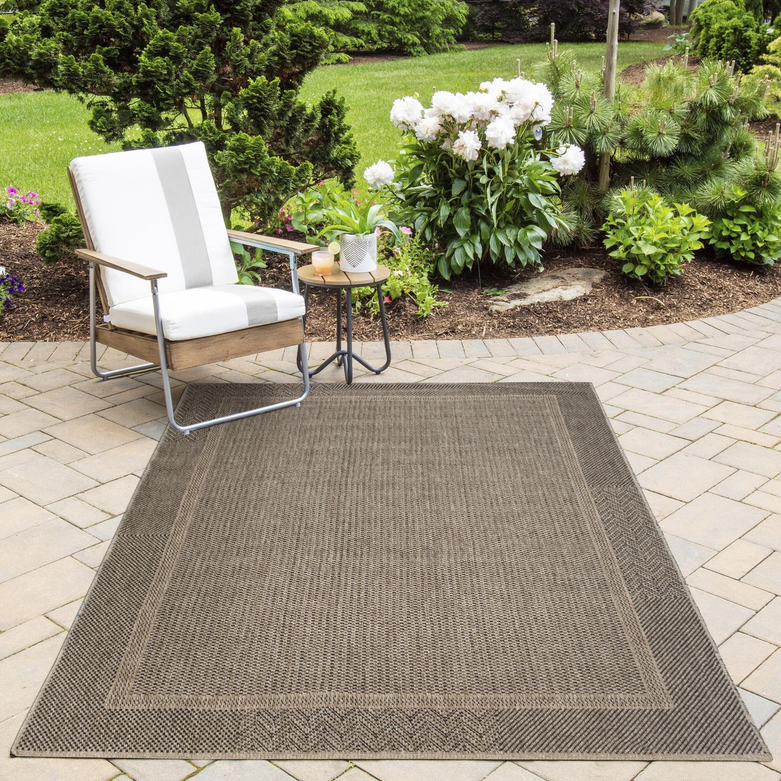 Arianna RN02 Brown Indoor/Outdoor Rug — view 5