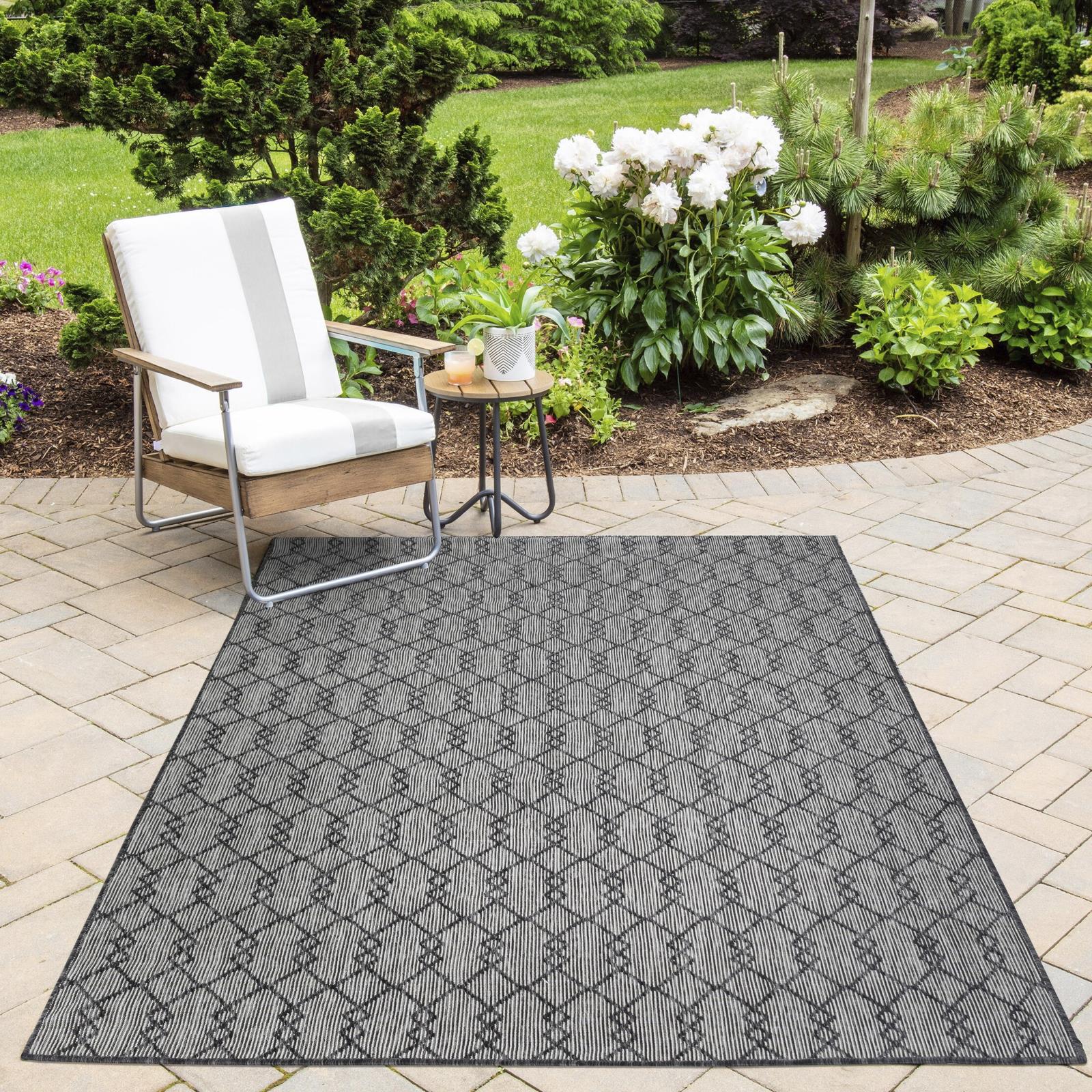 Larissa LS01 Gray Indoor/Outdoor Rug — view 5