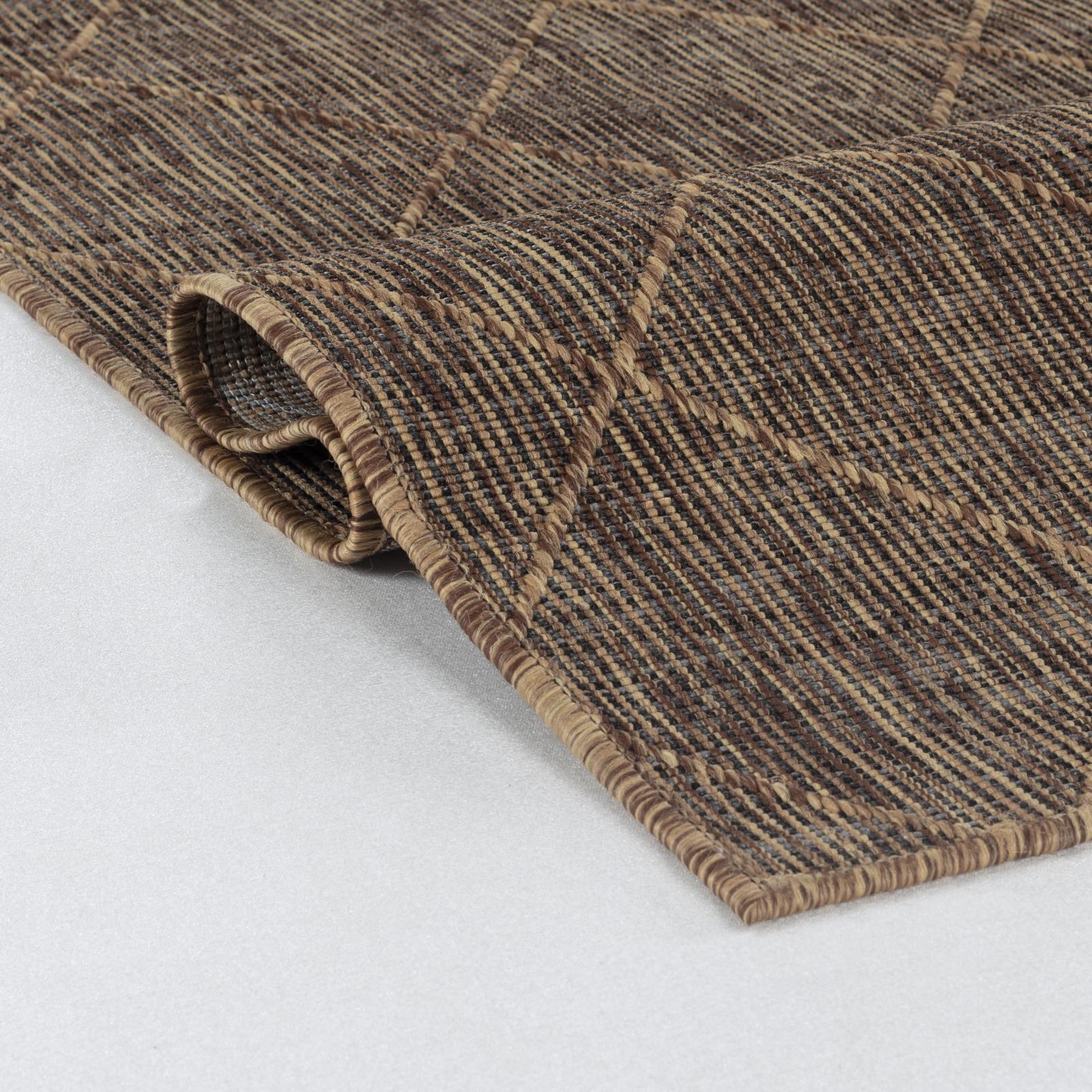 Larissa LS08 Dark Brown Indoor/Outdoor Rug — view 3