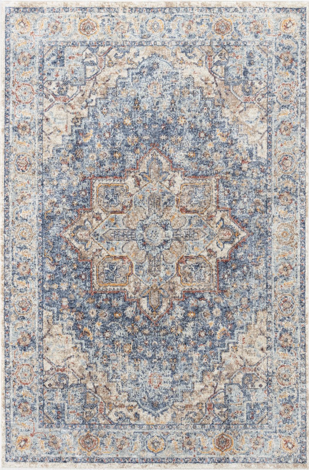 Stellios SE01 Navy Area Rug