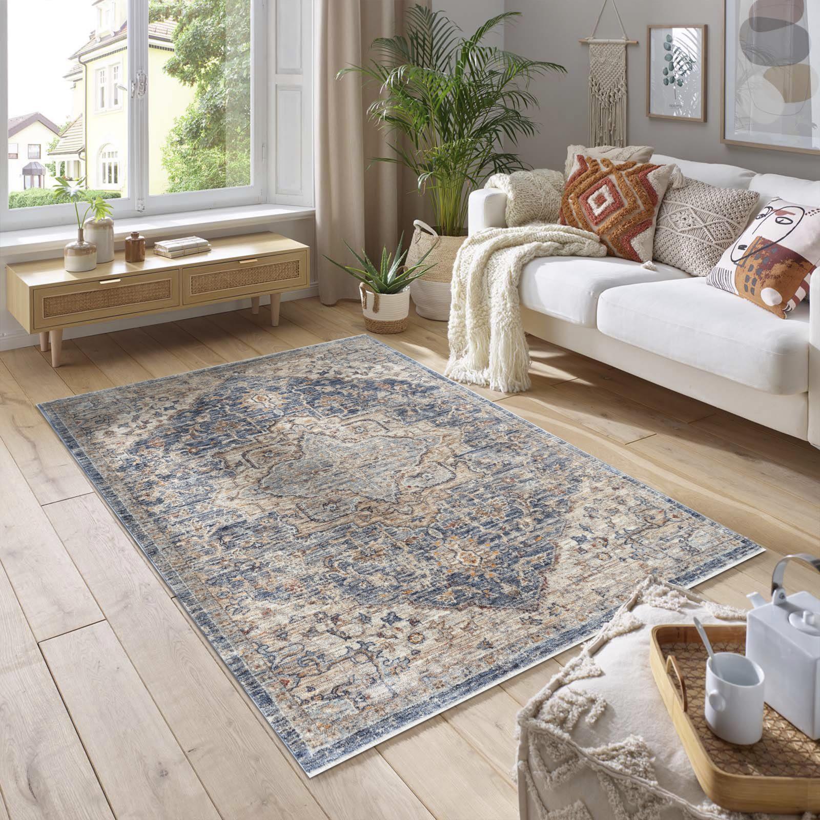 Stellios SE02 Navy Area Rug — view 5