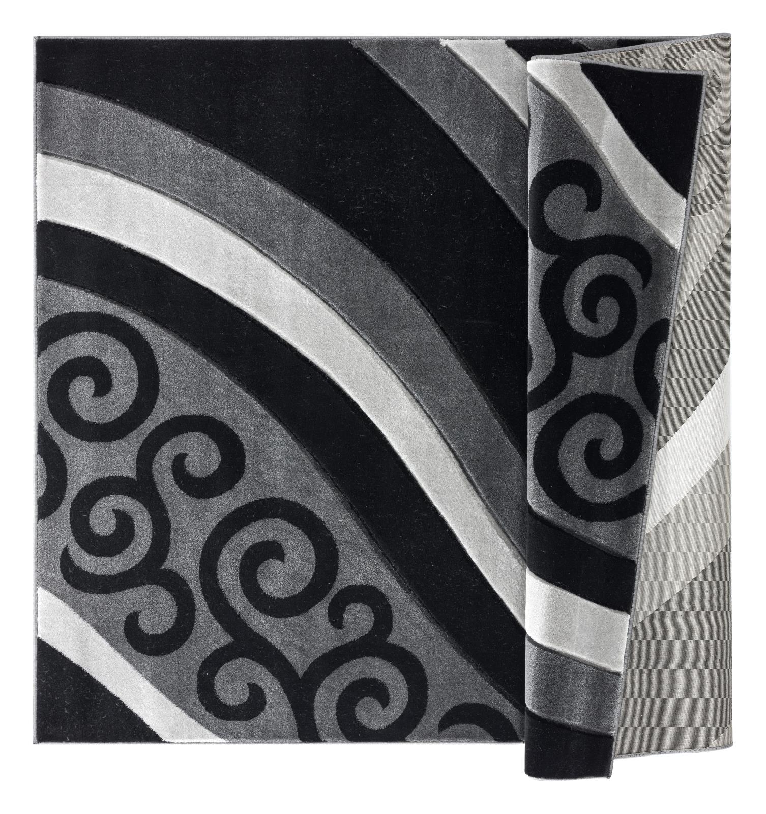 Glamour GM35 Black Area Rug — view 2