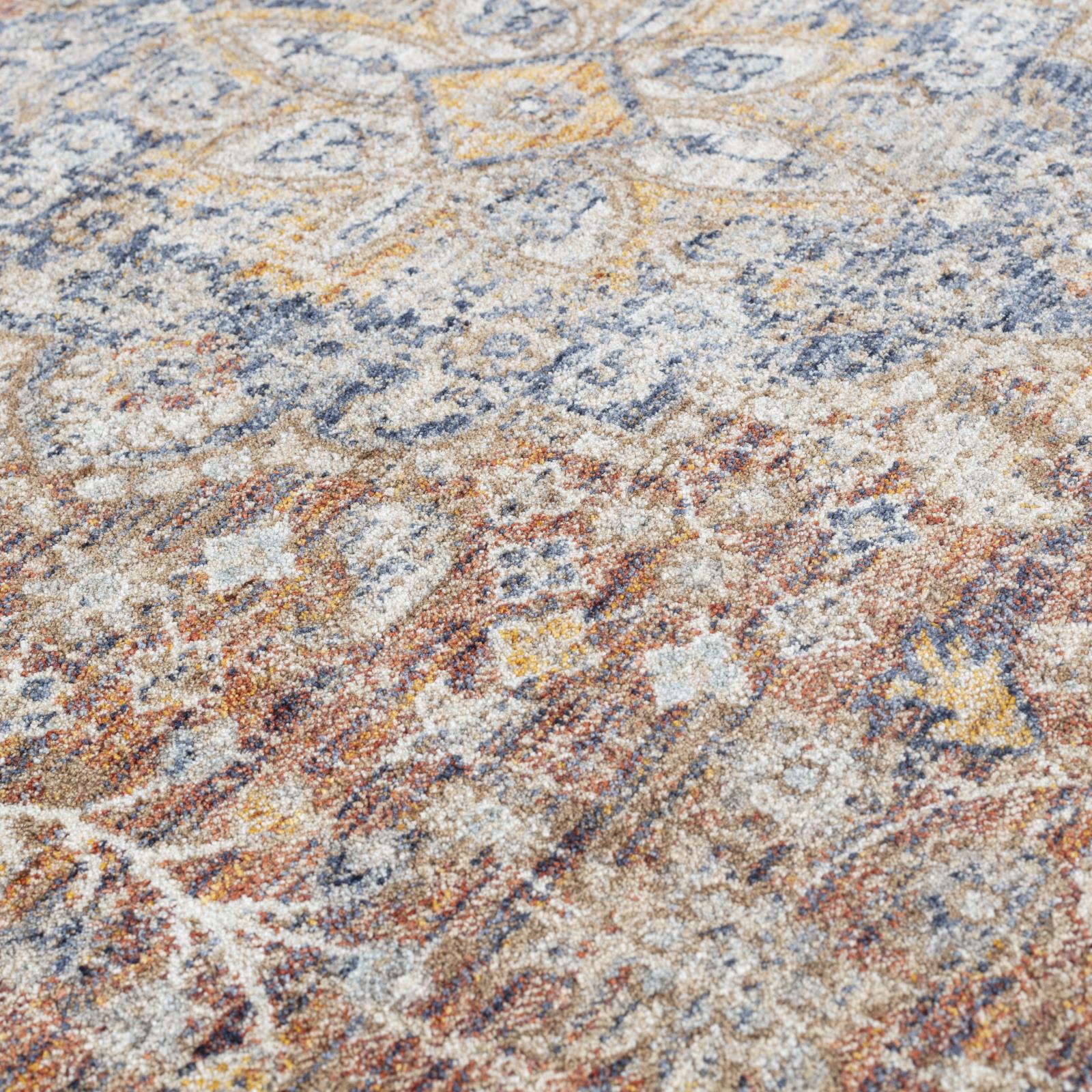 Stellios SE04 Rust Brown Area Rug — view 4
