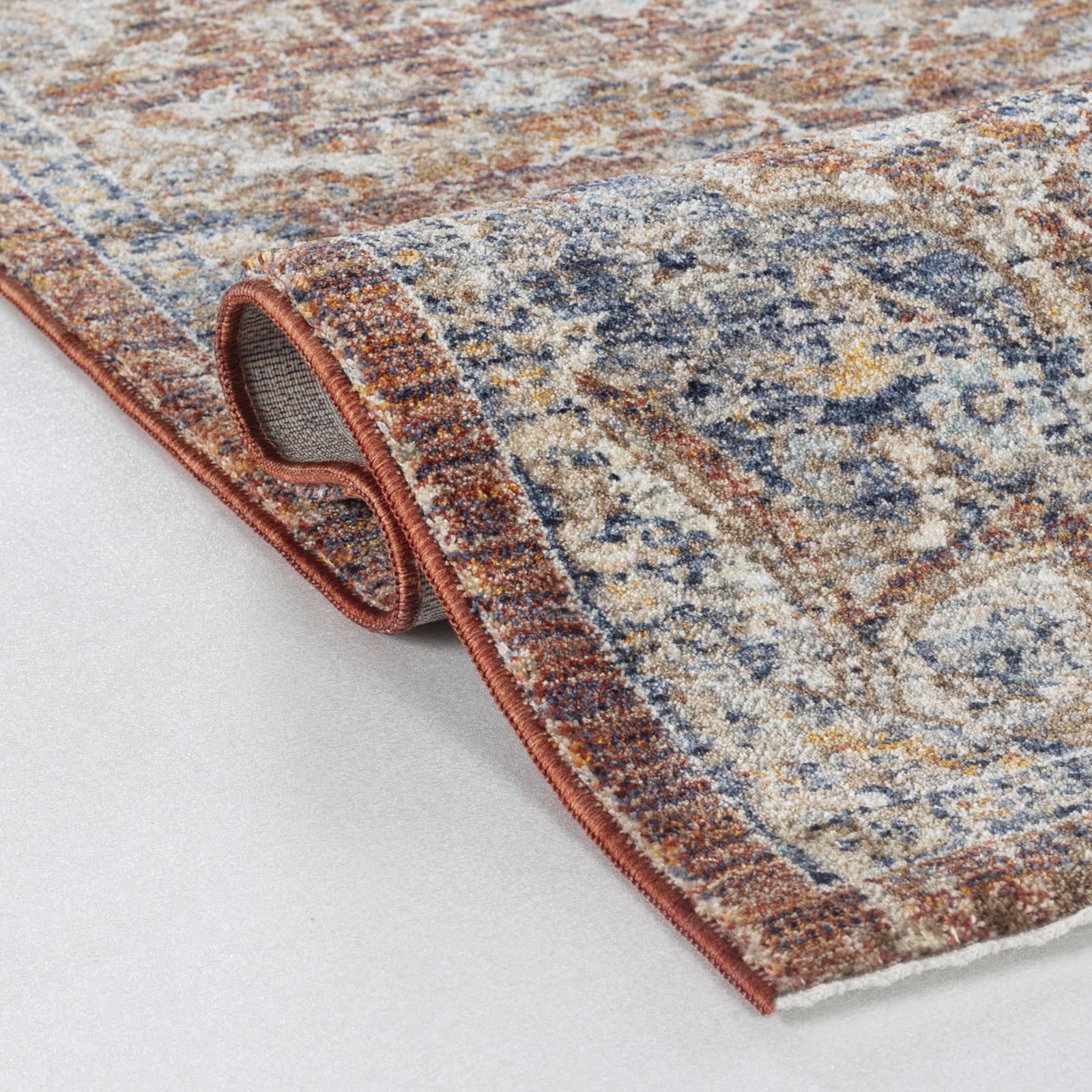 Stellios SE04 Rust Brown Area Rug — view 3