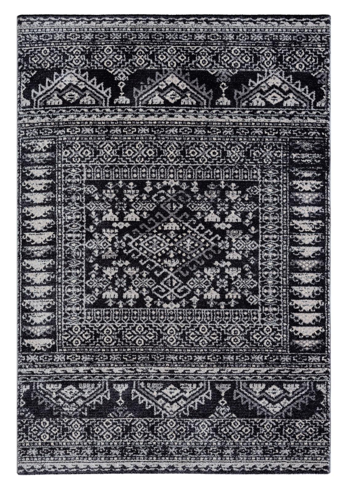 Bergamo BG04 Black Area Rug