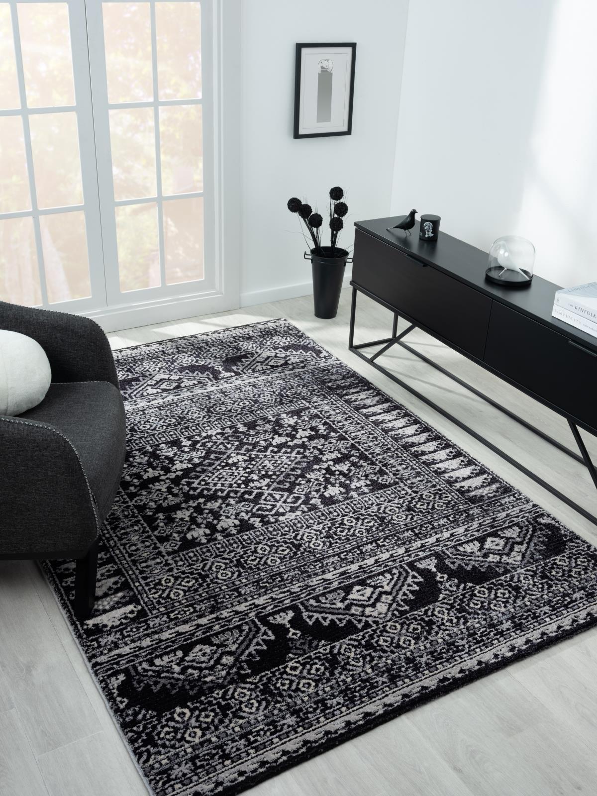 Bergamo BG04 Black Area Rug — view 6