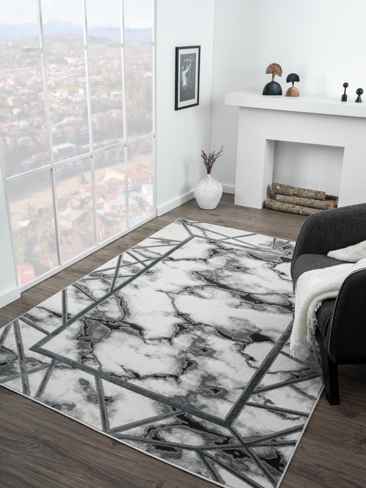 Riley RY02 Soft White Area Rug — view 4