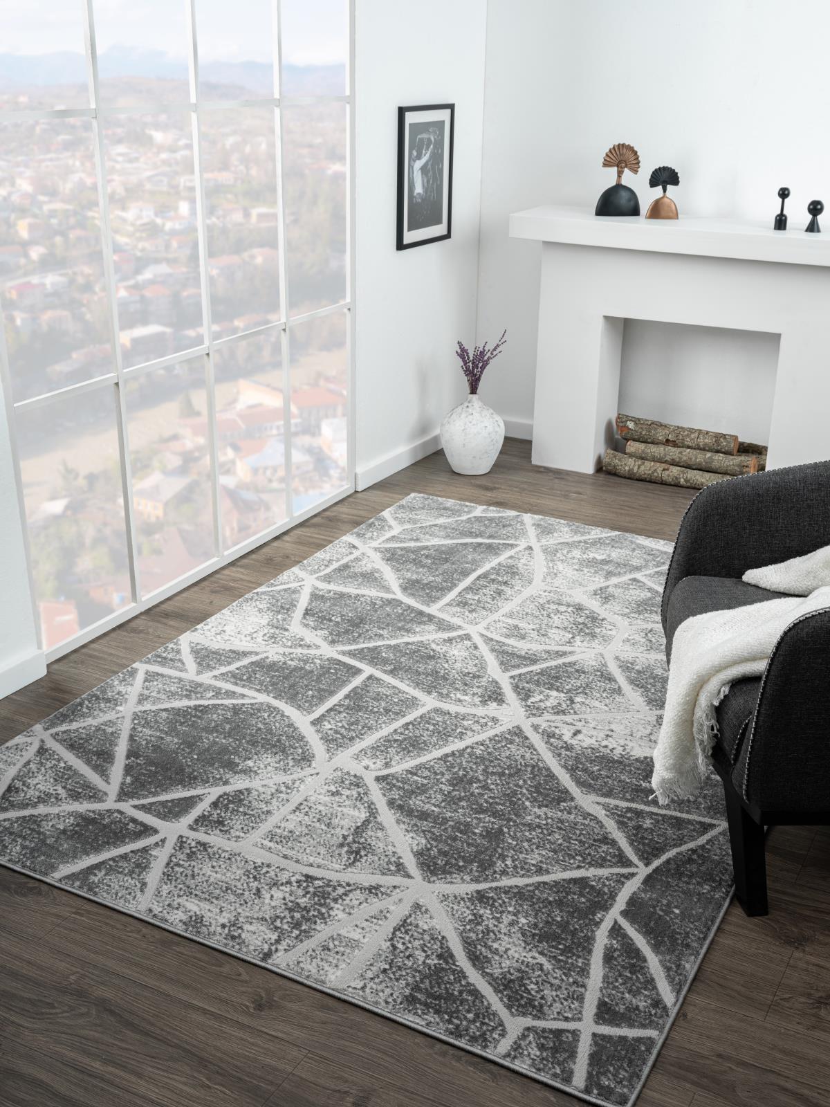 Riley RY04 Charcoal Gray Area Rug — view 4