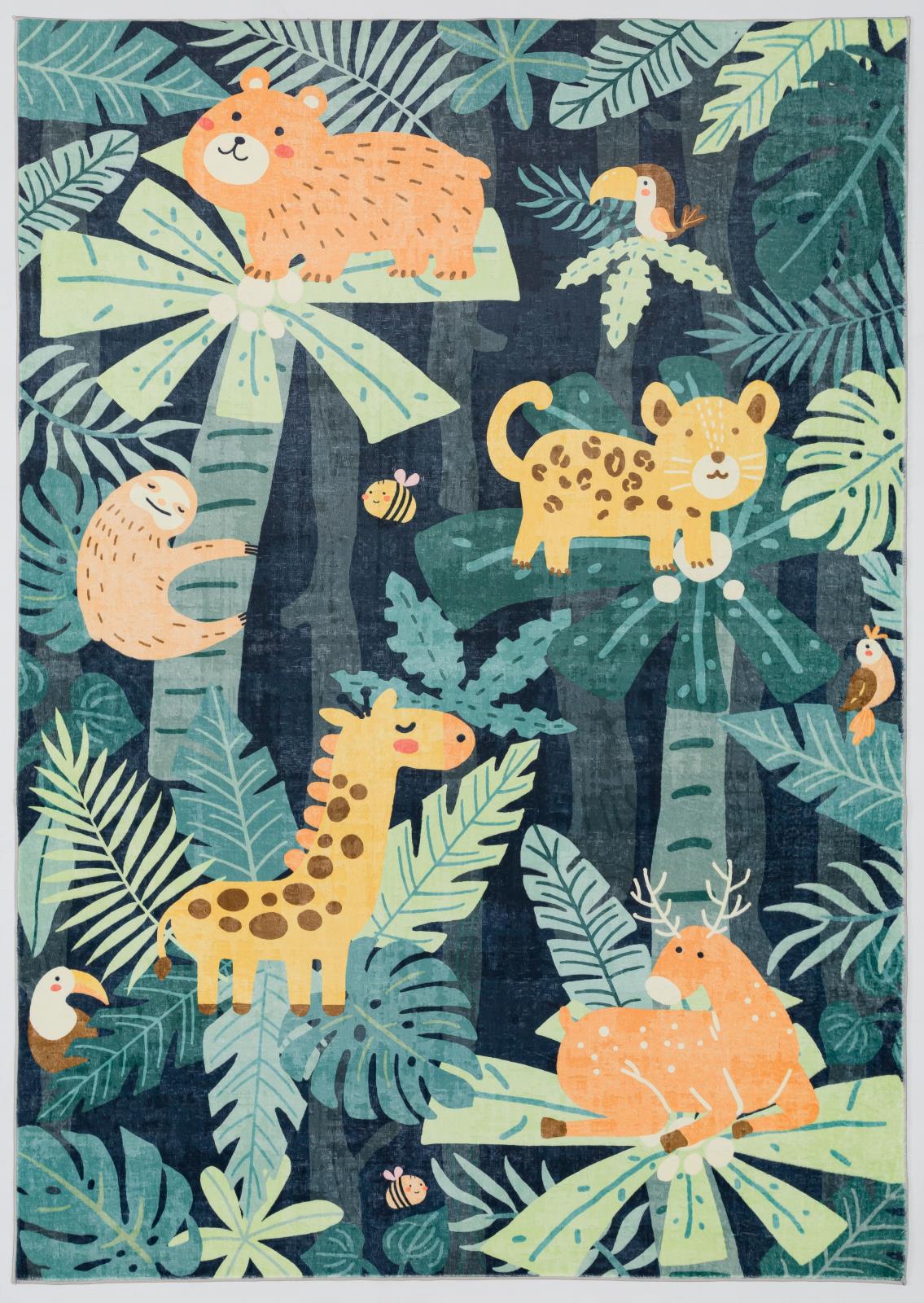 Kids KR05 Green Area Rug — view 2