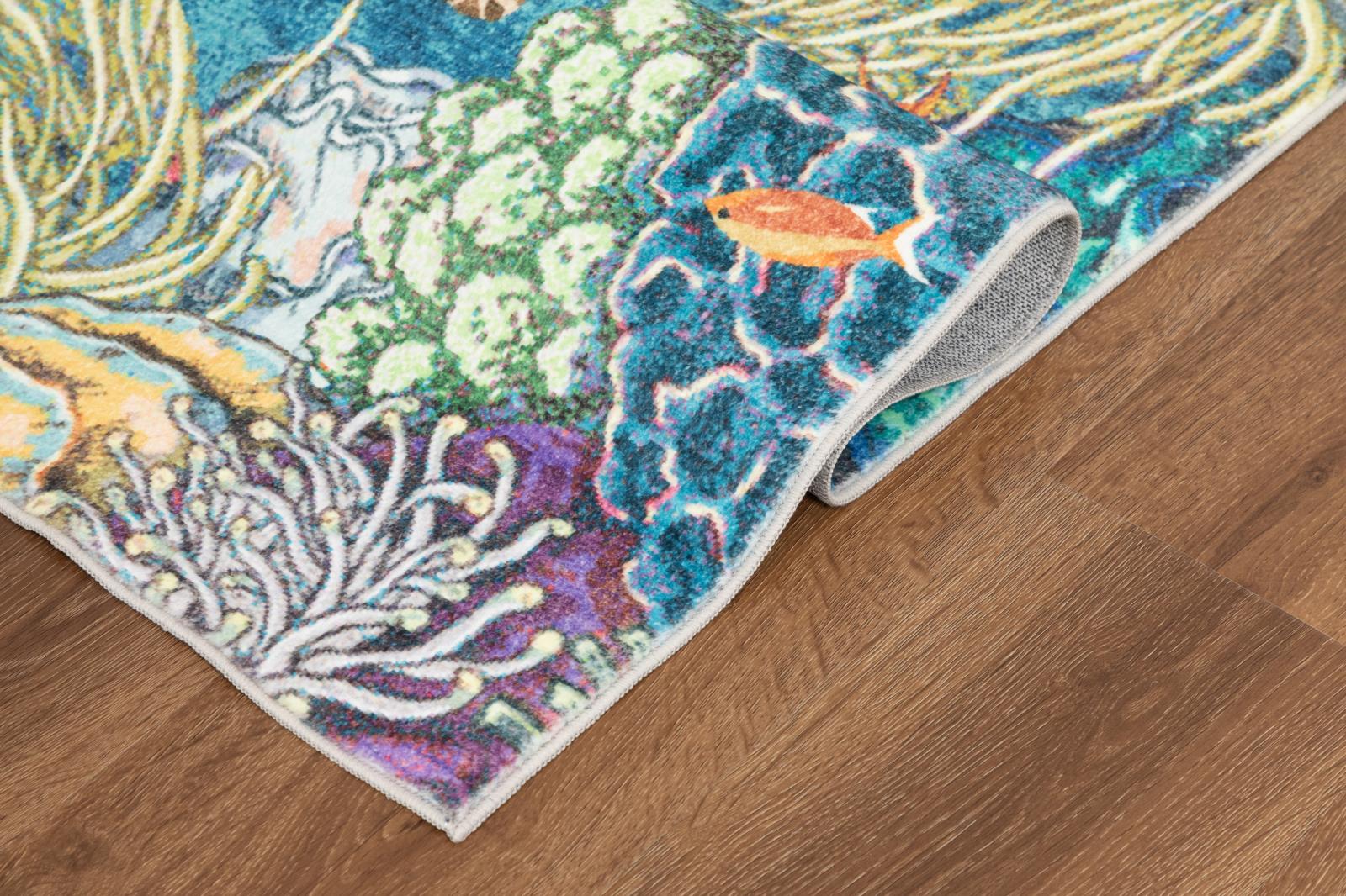 Kids KR09 Blue Area Rug — view 4