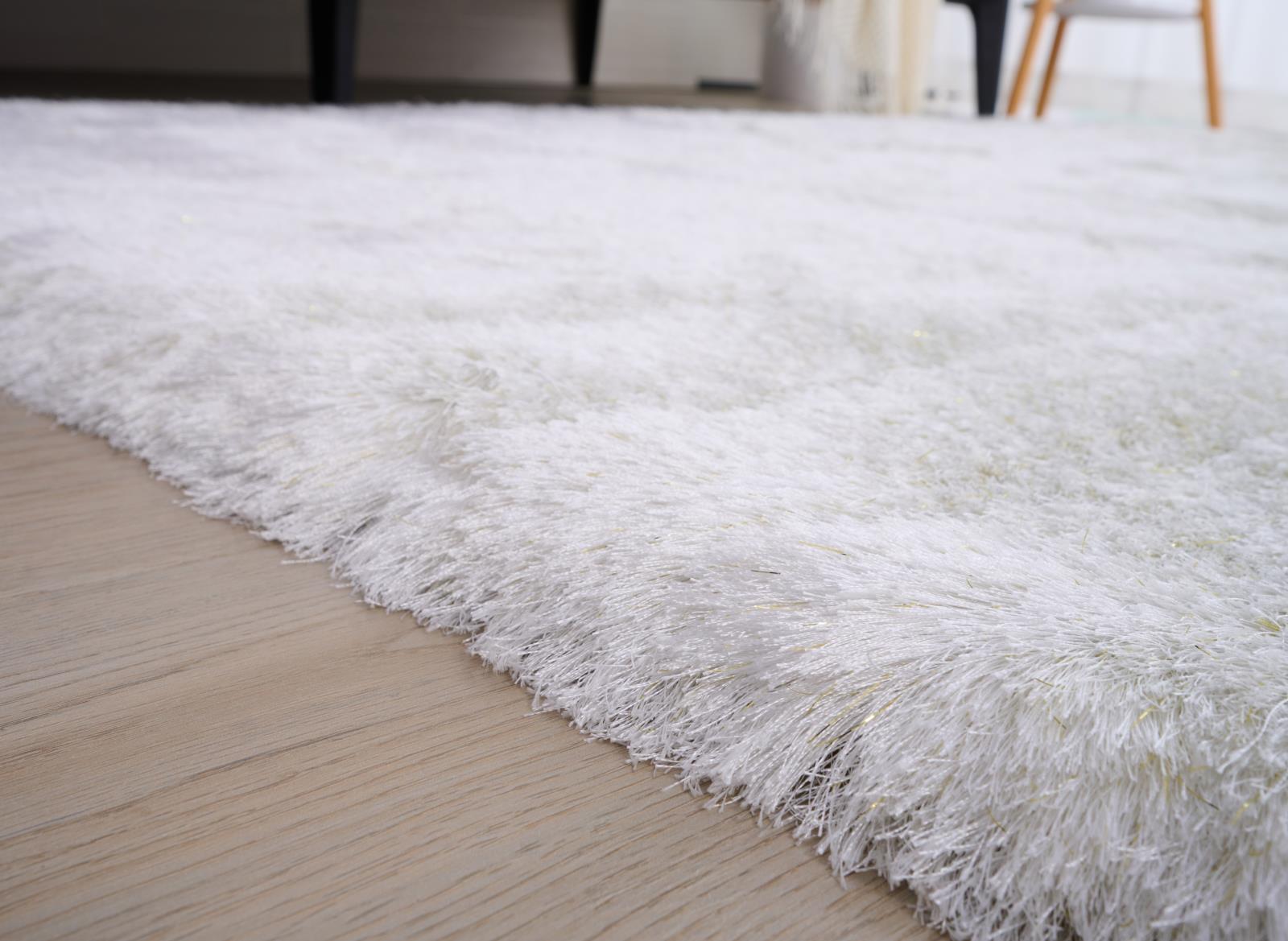 Urban UR01 White Shag Rug — view 6