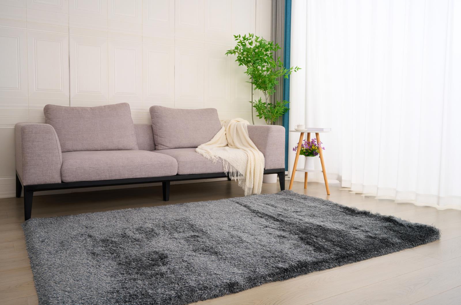 Urban UR02 Gray Shag Rug — view 2