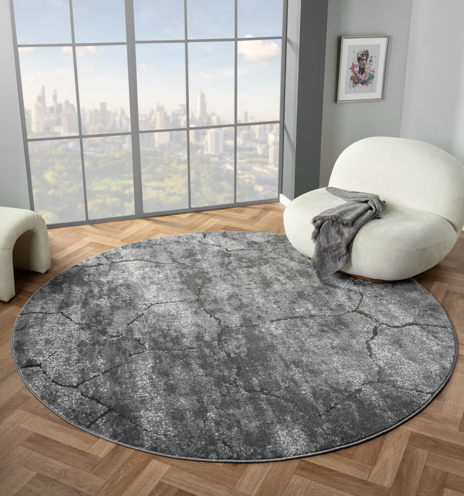 Milan MN09 Gray Area Rug — view 6