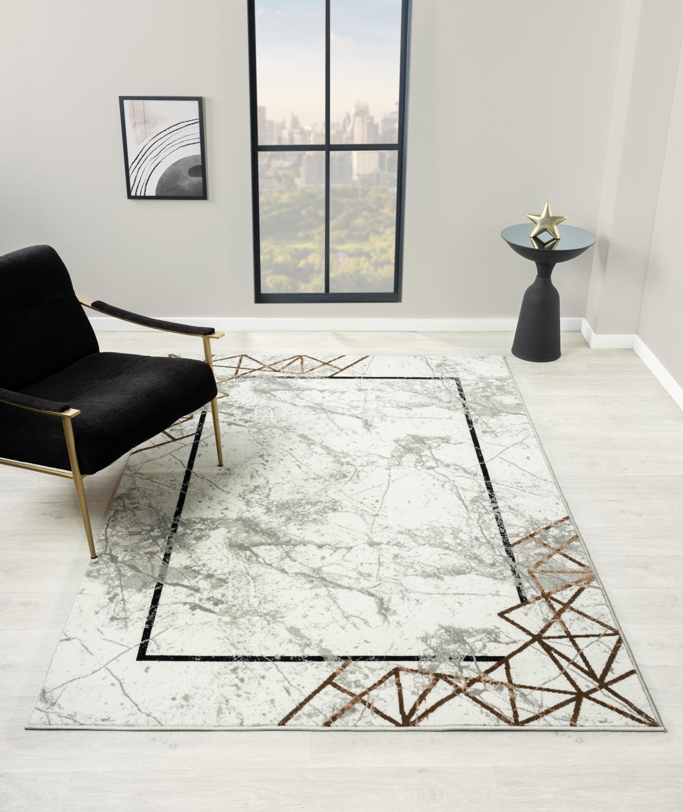 Kike KK02 White Area Rug — view 2