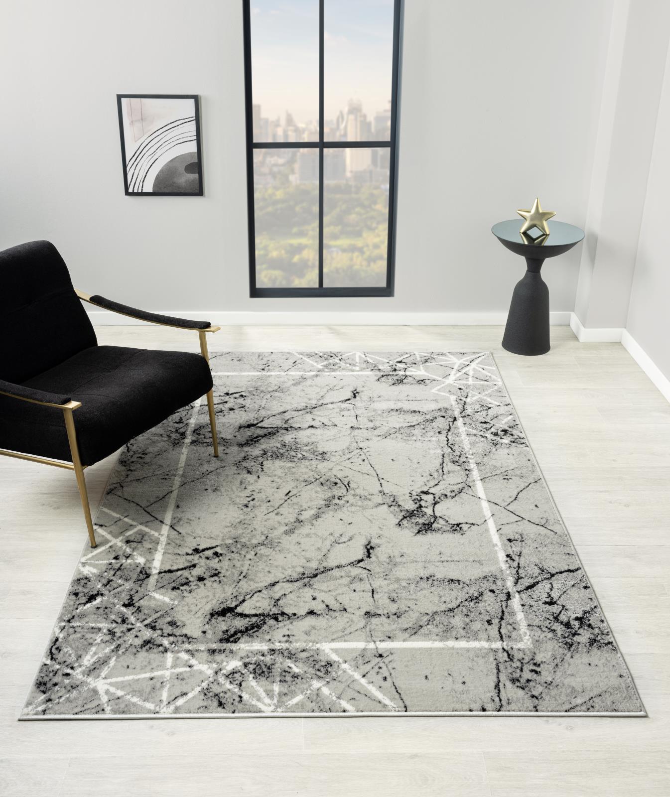 Kike KK03 Light Gray Area Rug — view 2
