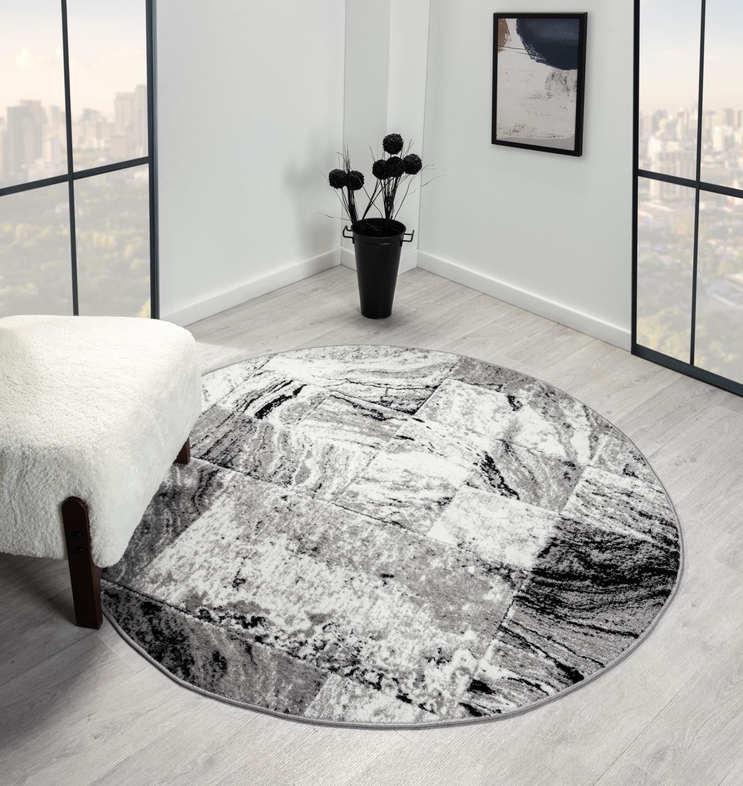Kike KK05 Dark Gray Area Rug — view 3