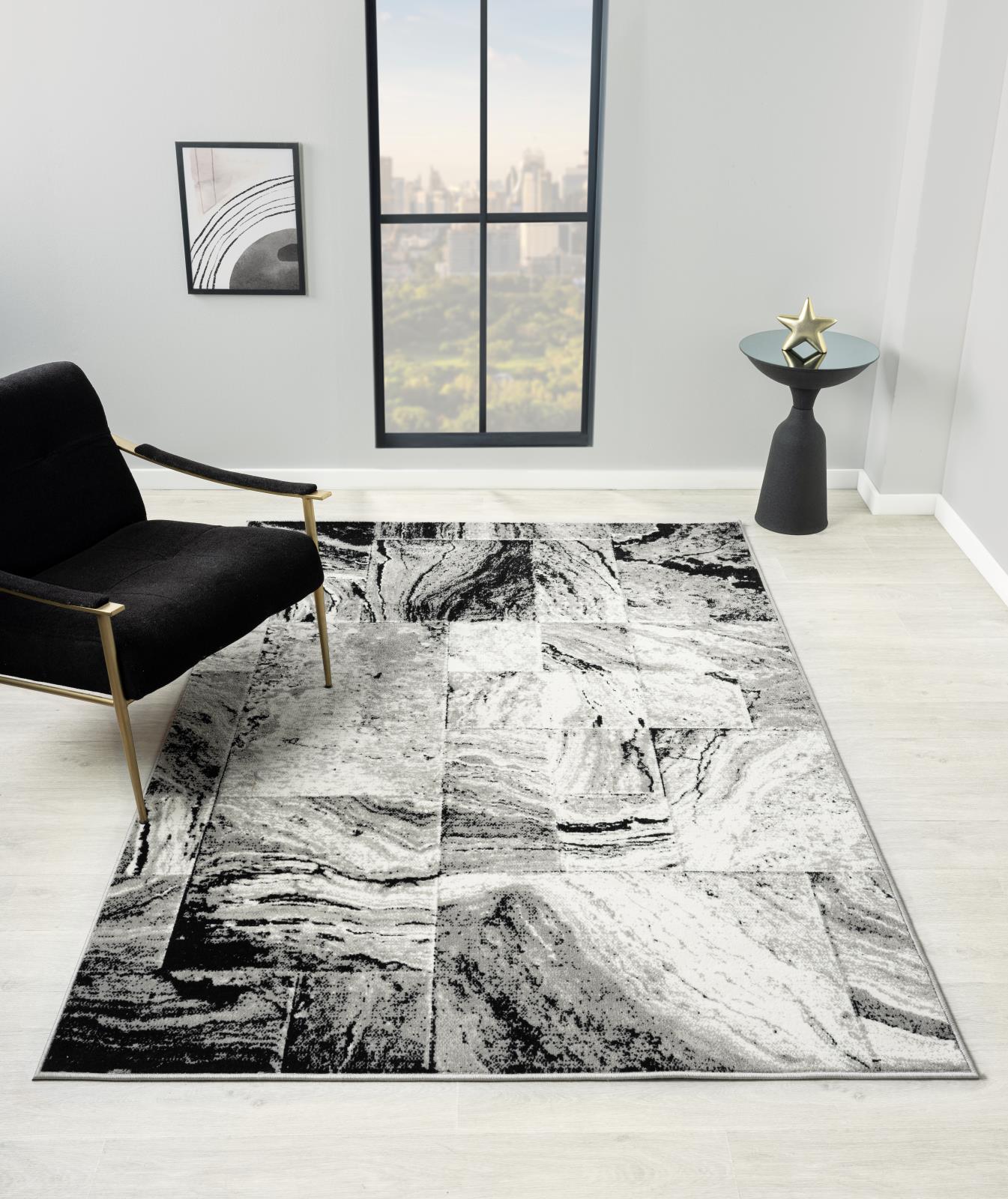 Kike KK05 Dark Gray Area Rug — view 2
