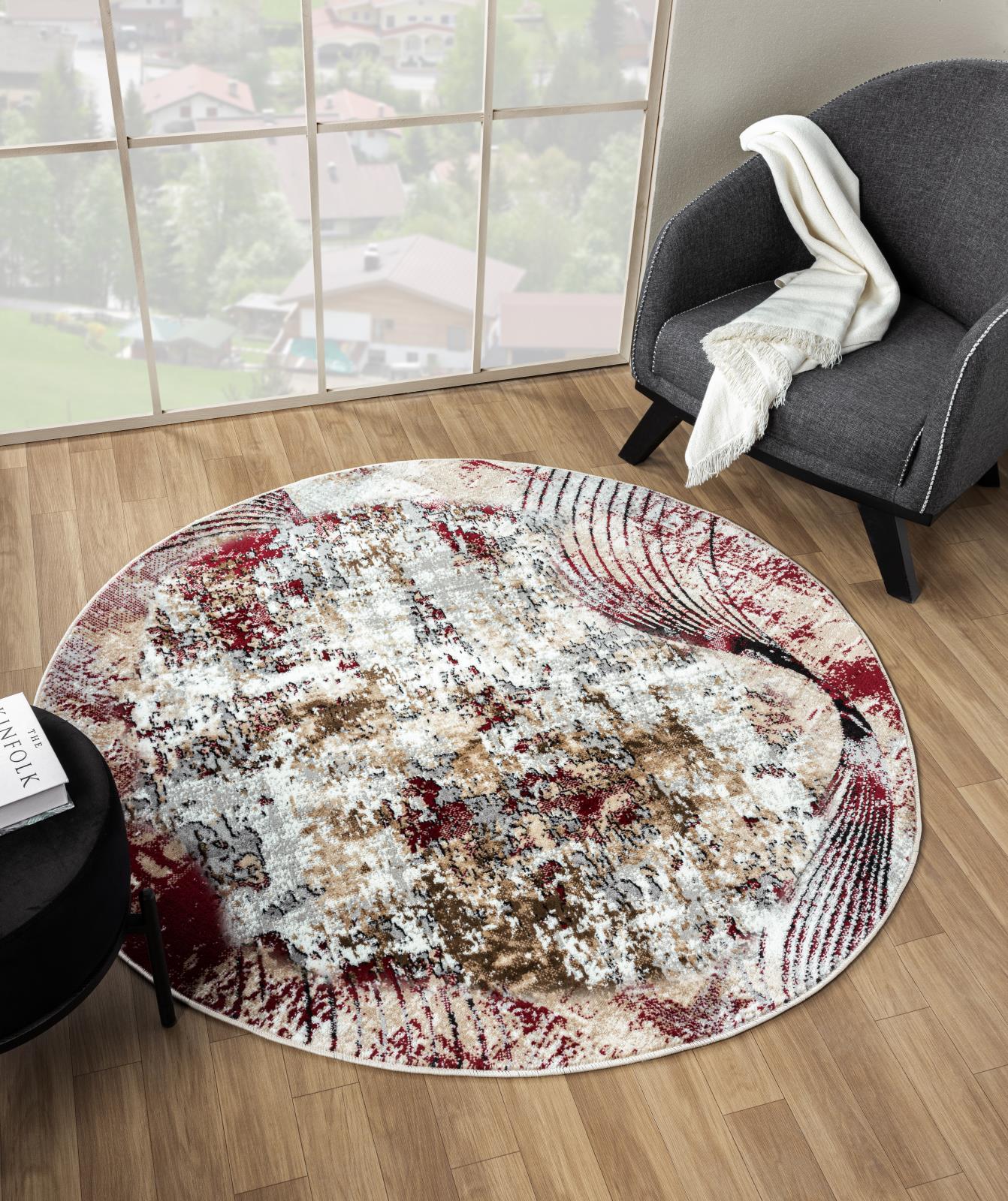 Kike KK06 Red Area Rug — view 3