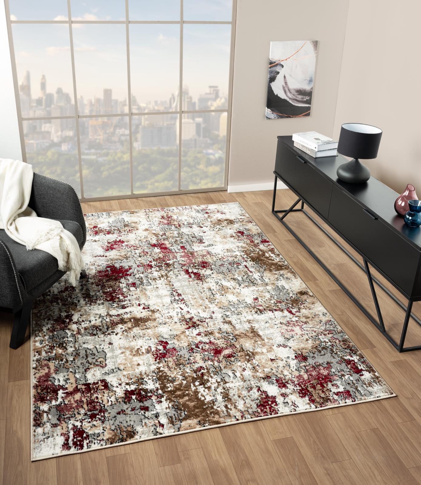 Kike KK08 White Area Rug — view 2