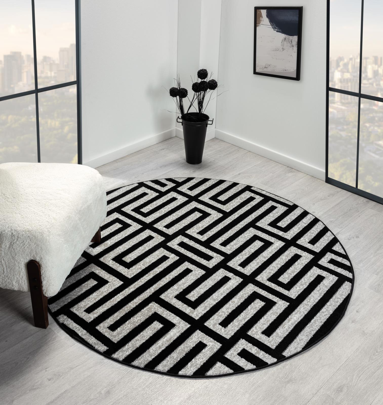 Kike KK10 Black Area Rug — view 3