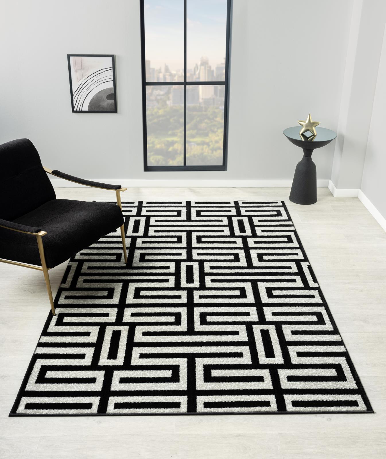 Kike KK10 Black Area Rug — view 2