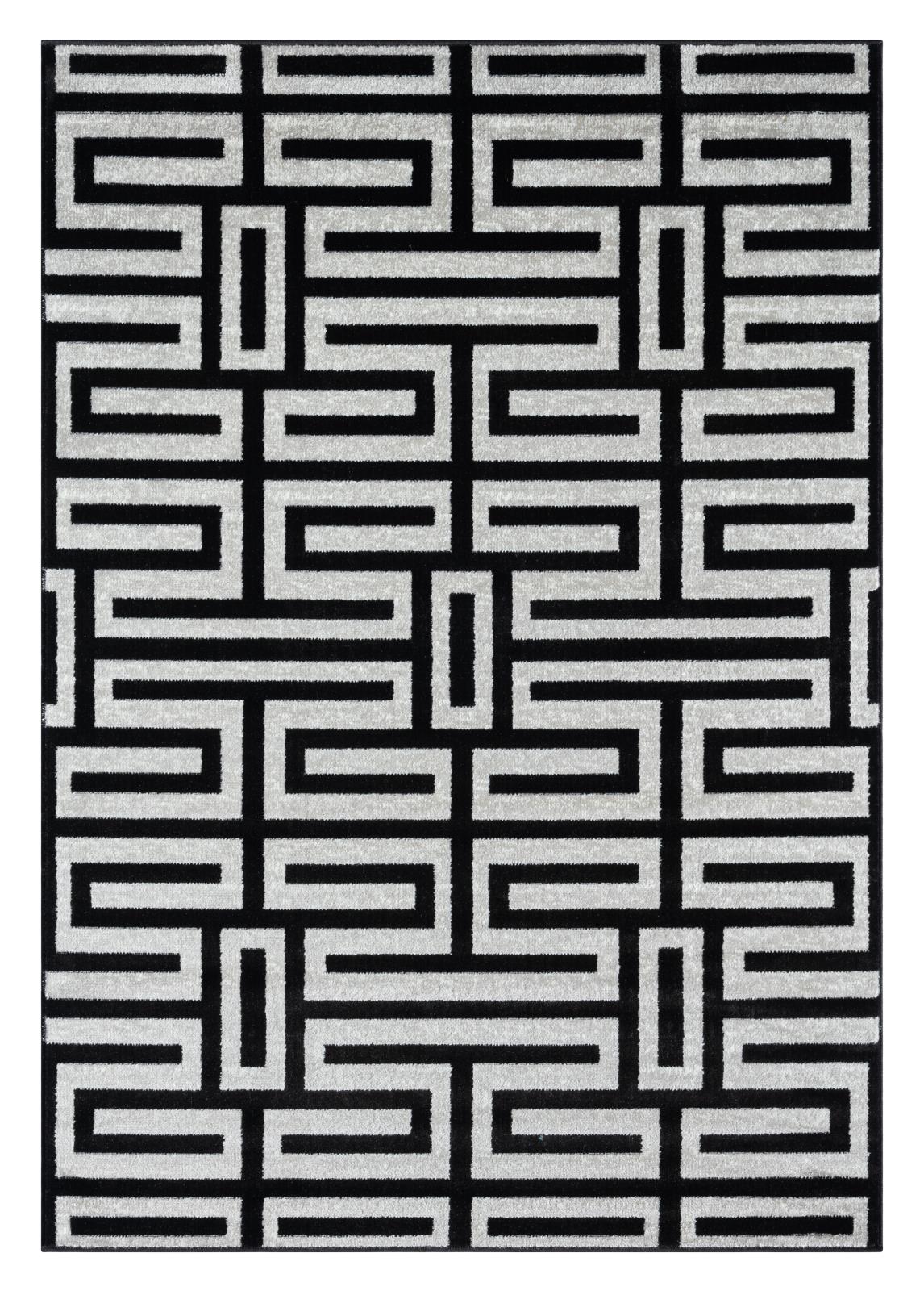 Kike KK10 Black Area Rug