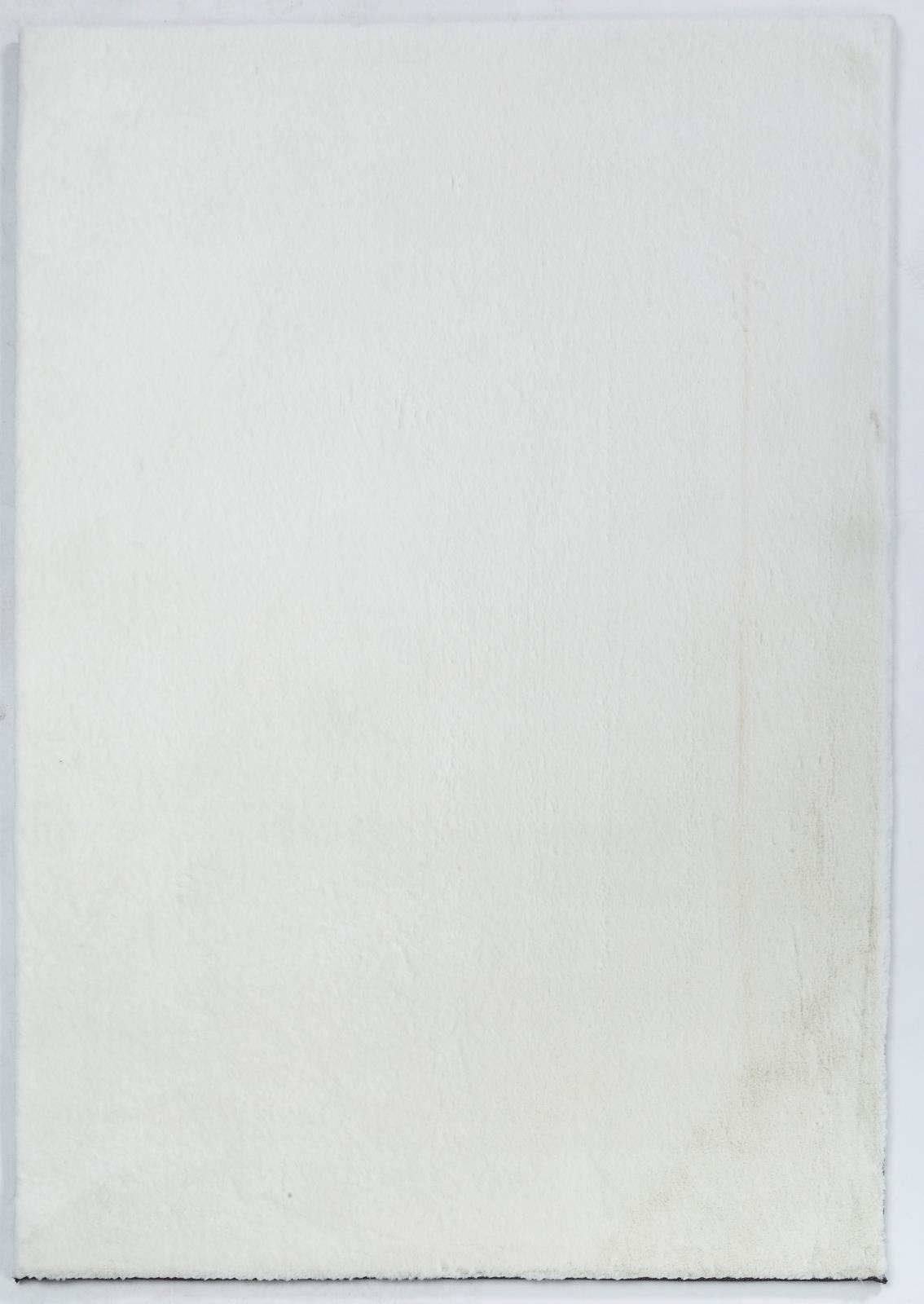 Faux Rabbit Fur RB01 White Shag Rug