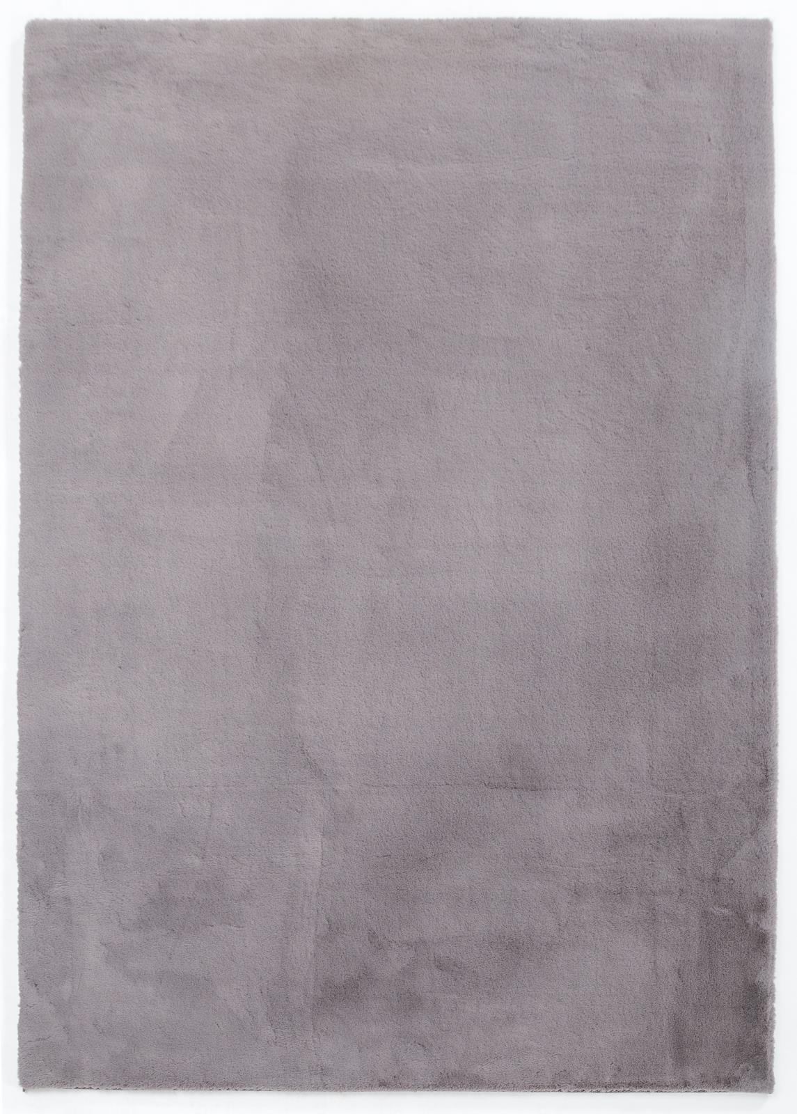 Faux Rabbit Fur RB04 Gray Shag Rug