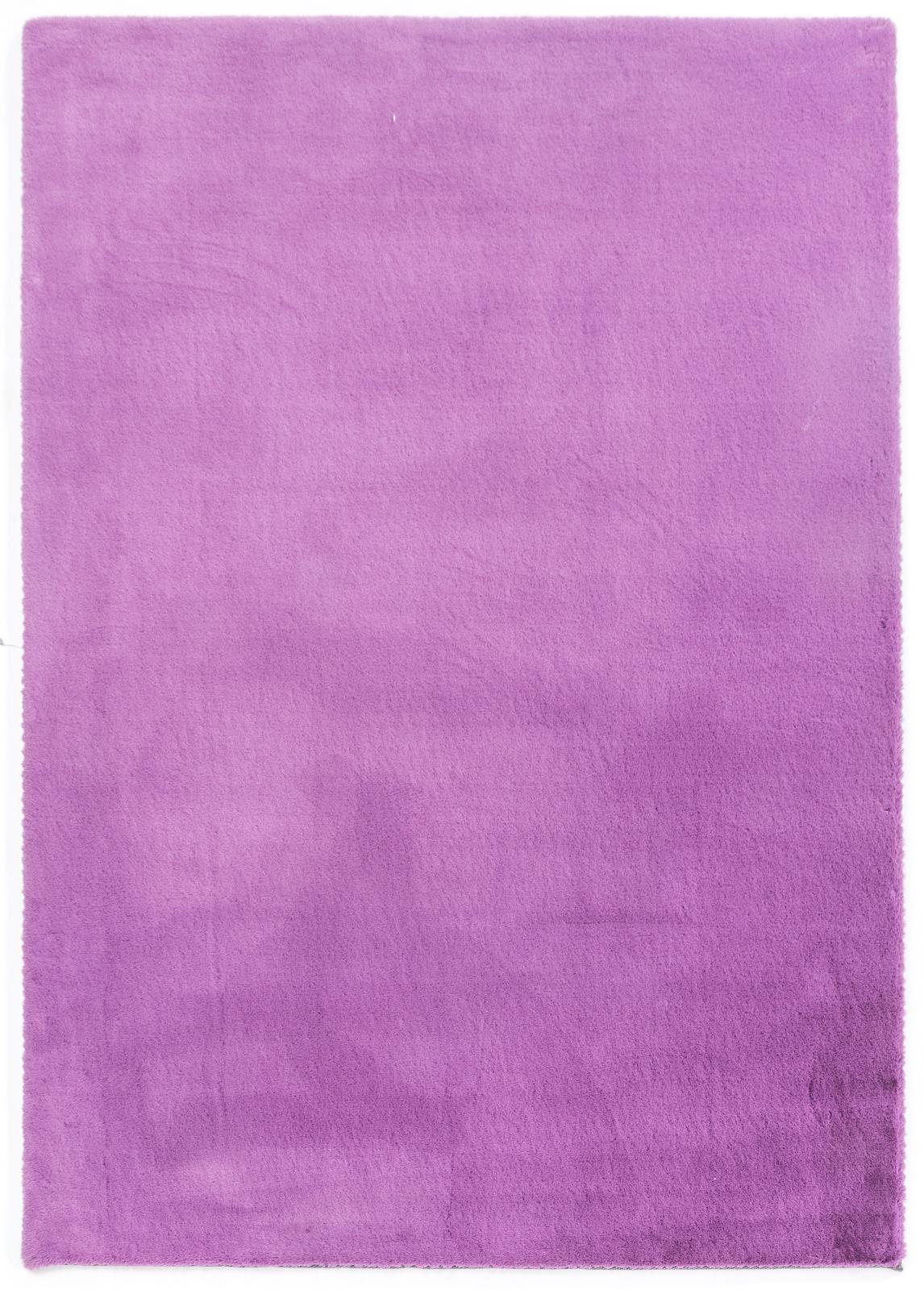 Faux Rabbit Fur RB11 Purple Shag Rug