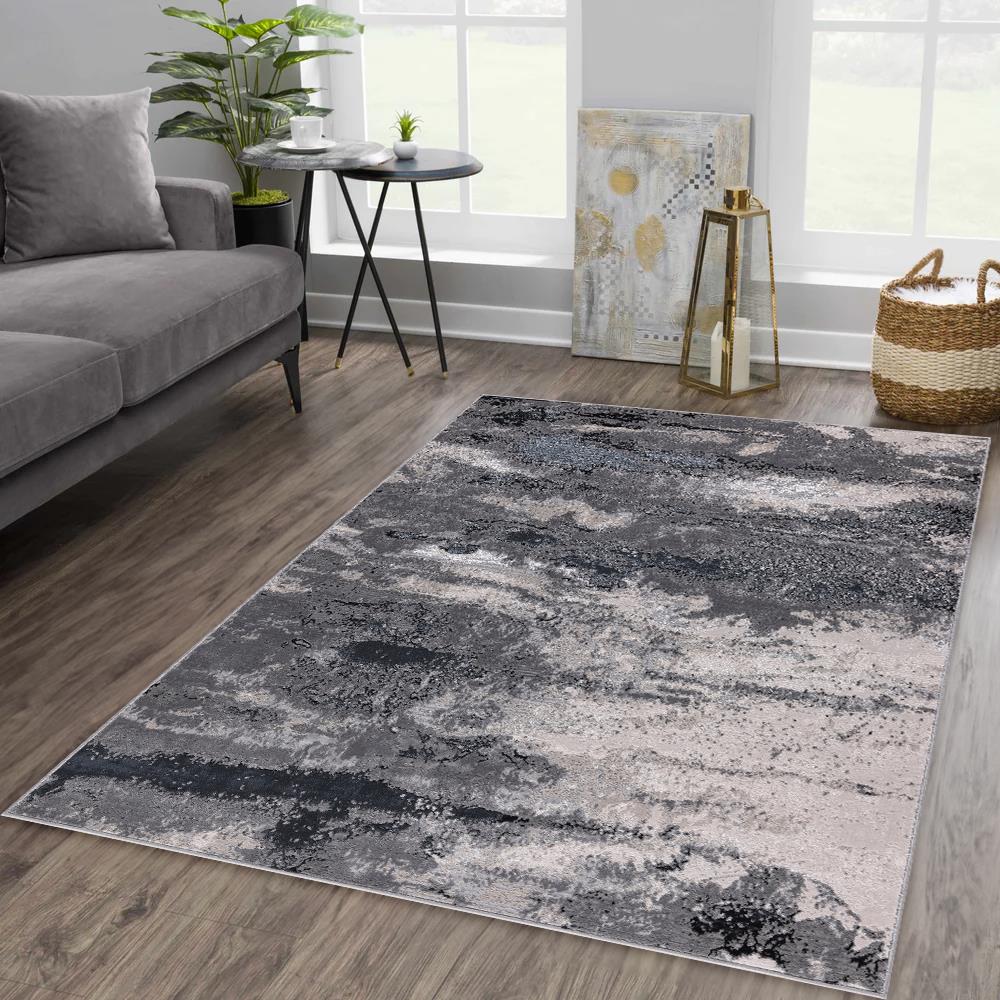Nevada NV05 Medium Gray Area Rug — view 8