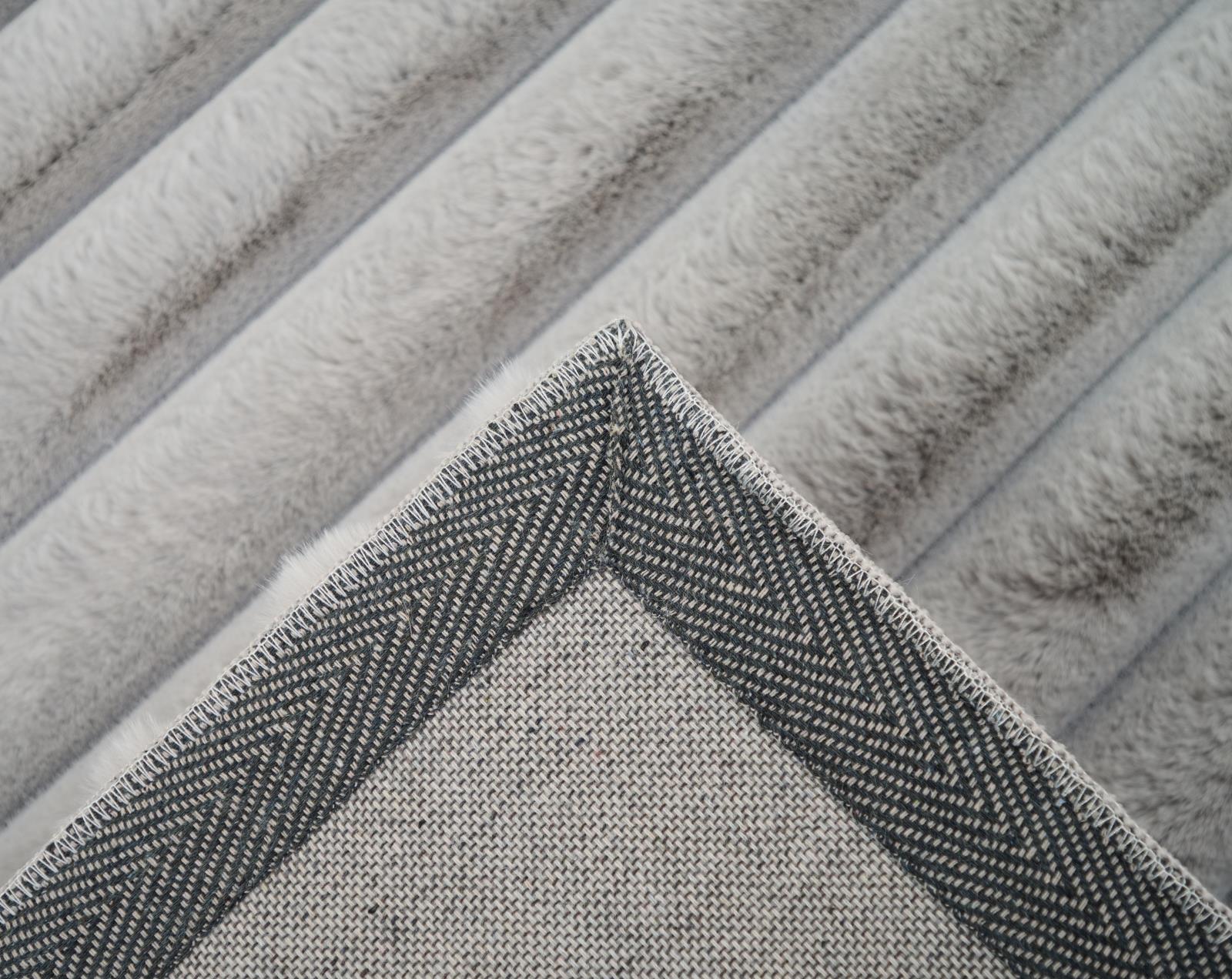 Madrid MD02 Silver Shag Rug — view 8