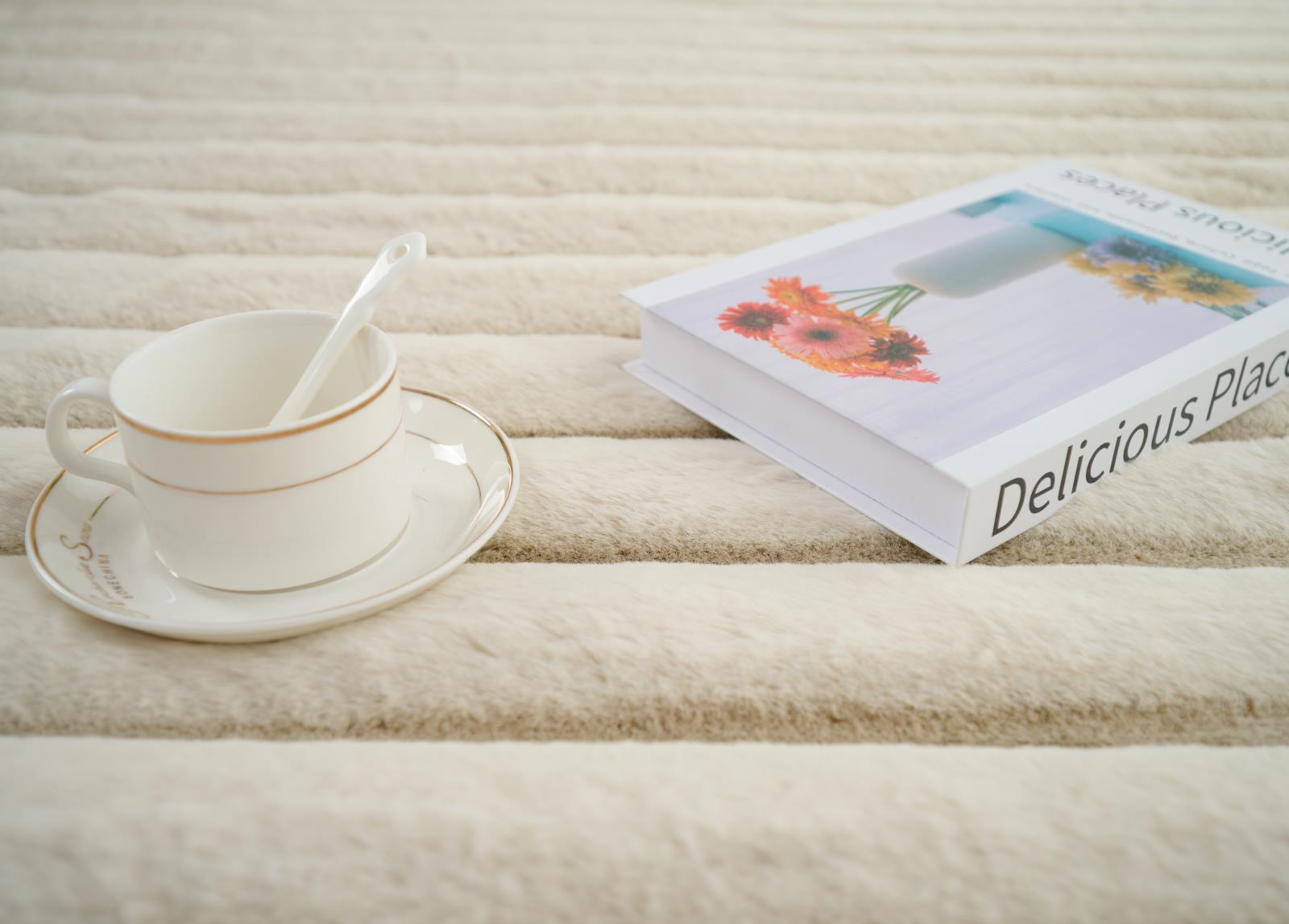 Madrid MD03 Beige Shag Rug — view 9