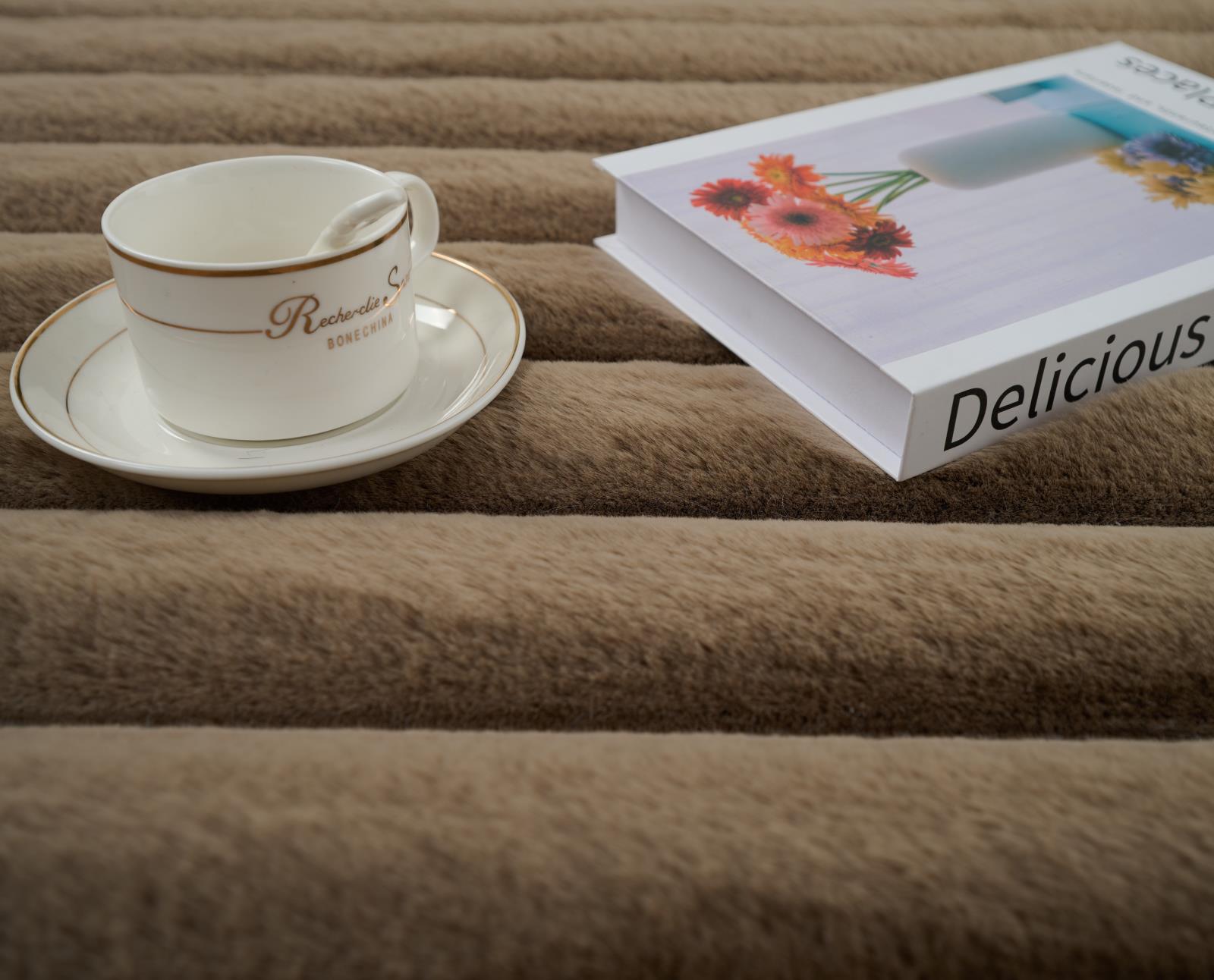 Madrid MD04 Taupe Shag Rug — view 9