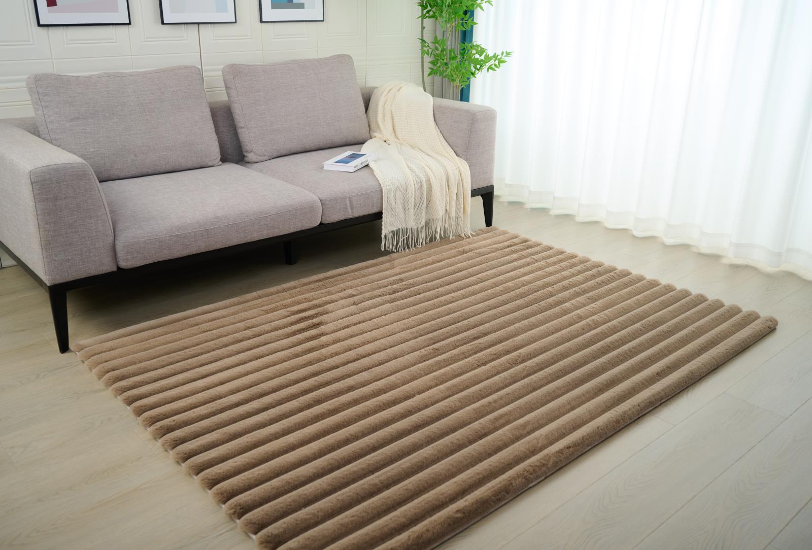 Madrid MD04 Taupe Shag Rug — view 2