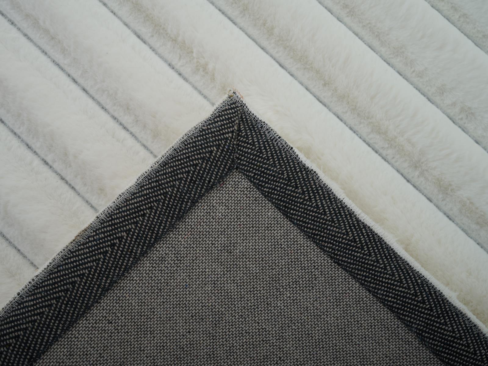 Madrid MD01 White Shag Rug — view 8