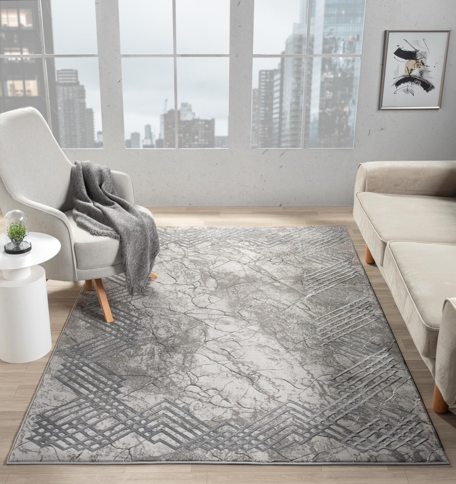 Ksamil KS12 Gray Area Rug — view 7
