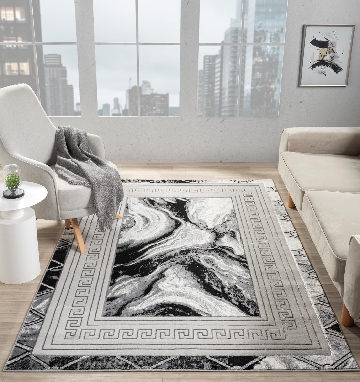 Ksamil KS16 Black Area Rug — view 7
