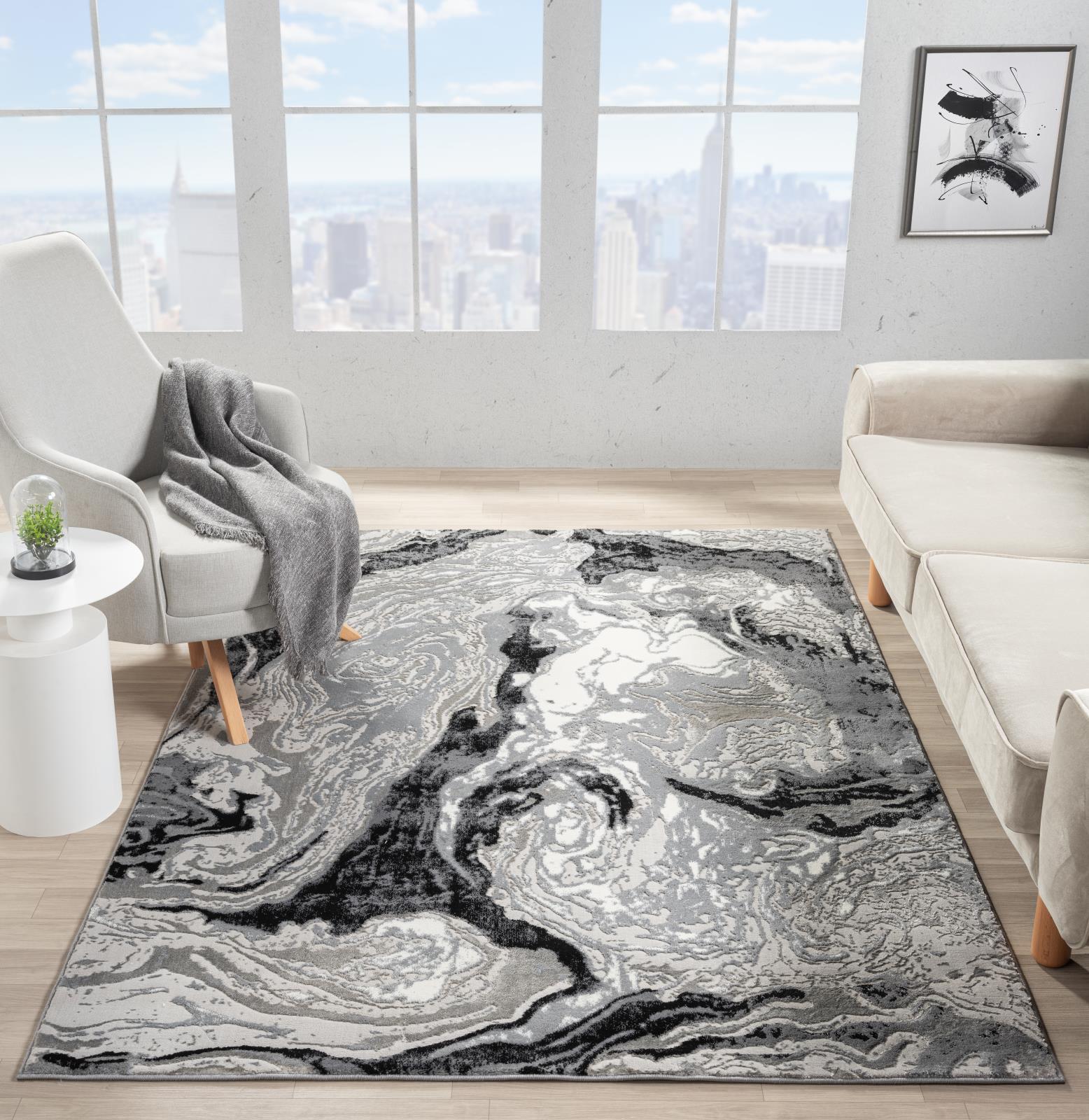 Ksamil KS08 Black Area Rug — view 2