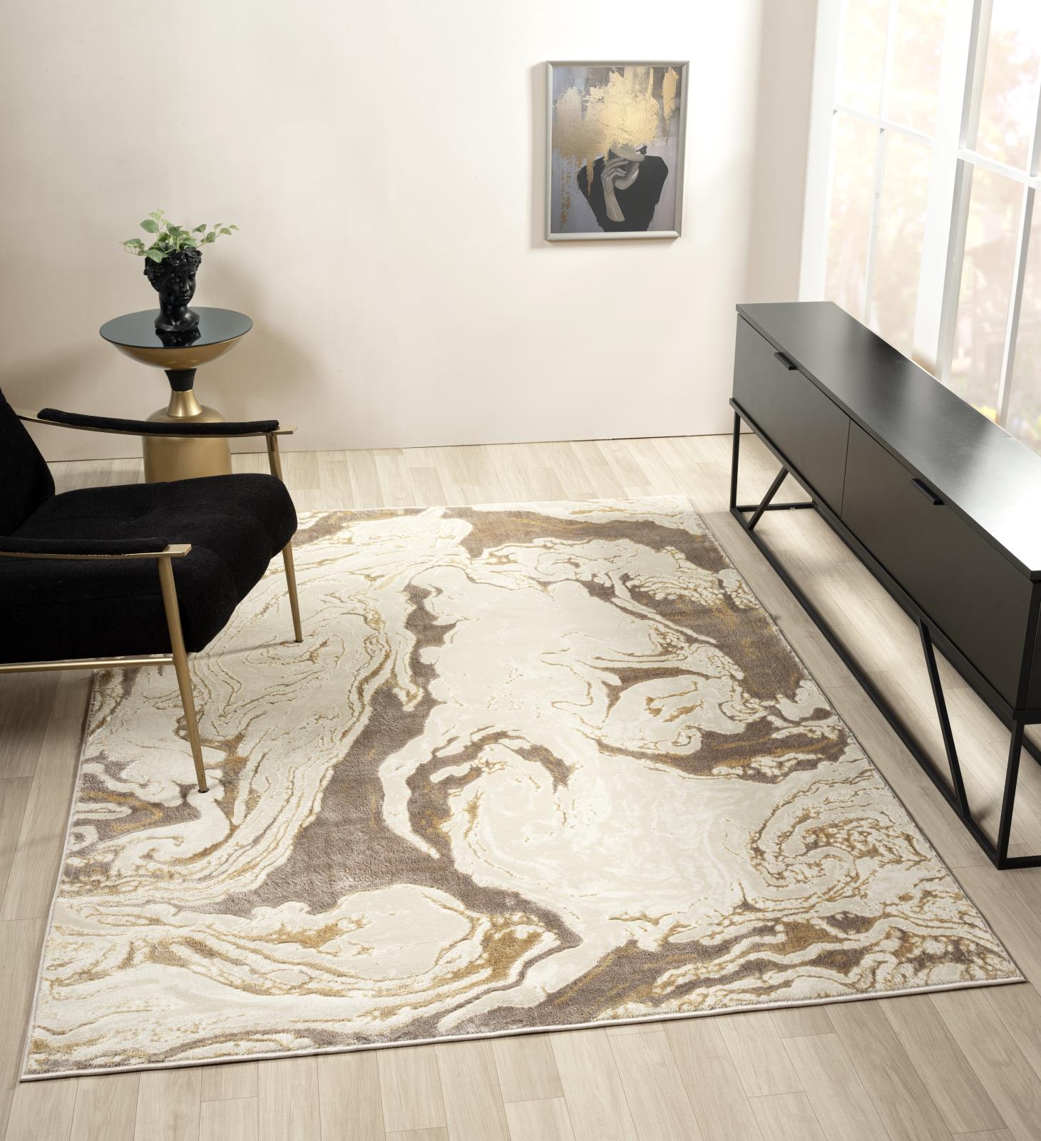 Ksamil KS09 Cream Area Rug — view 2