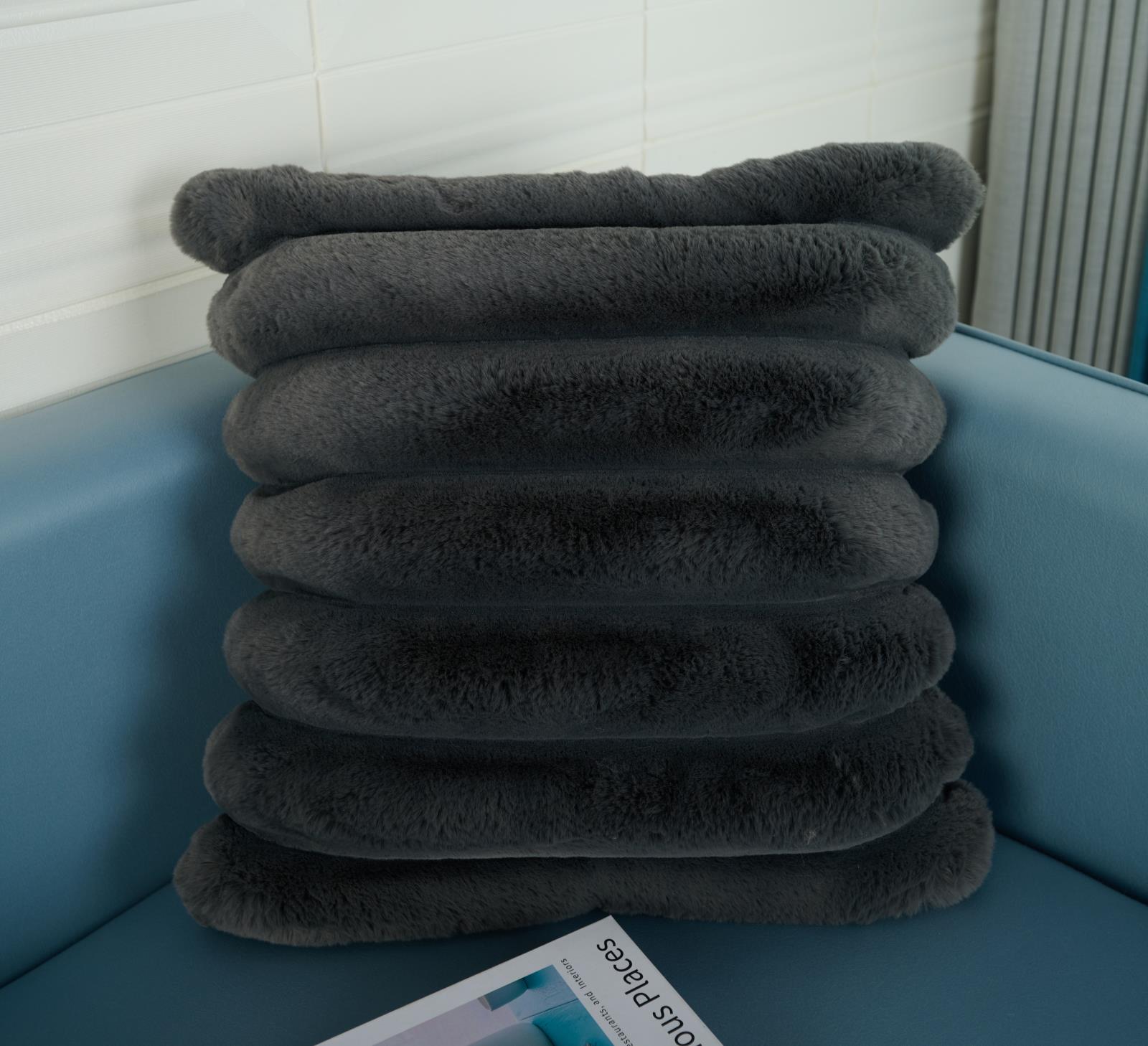 Madrid MDP06 Dark Gray Accent Pillow — view 2