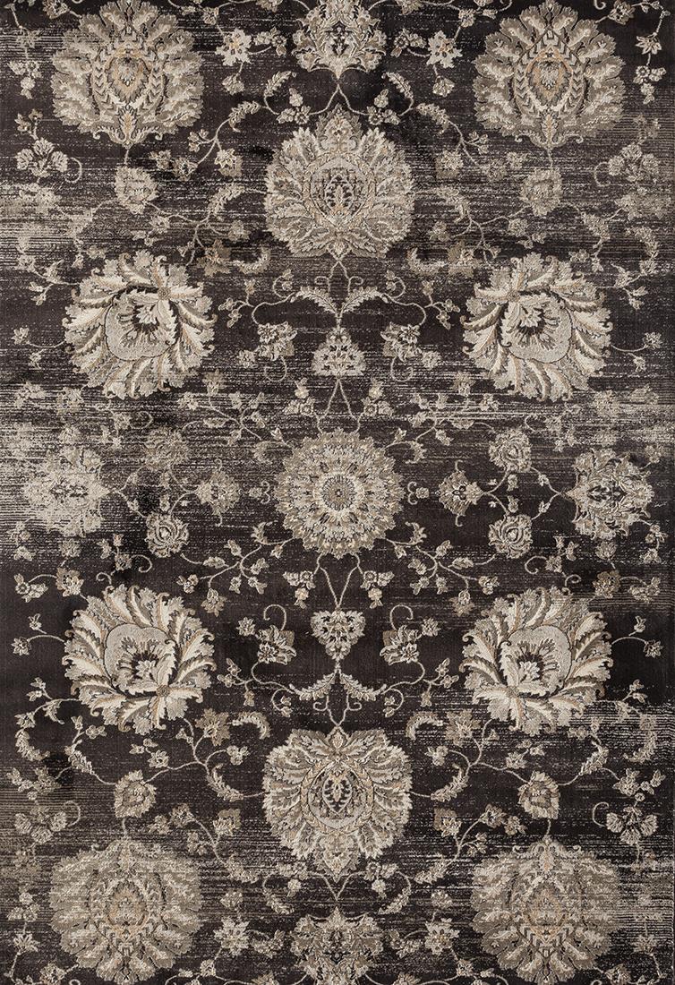 Antique AN13 Black Area Rug