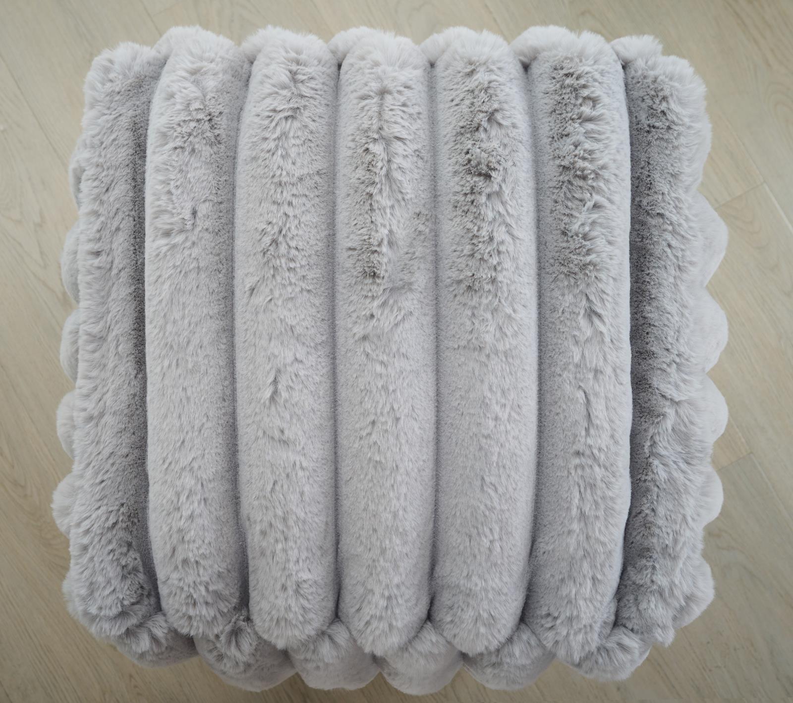 Madrid MD02 Silver Pouf — view 6